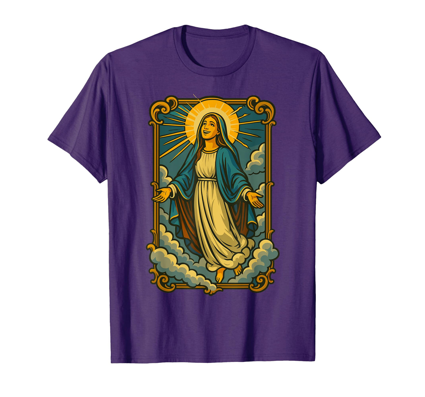 Assumption of Mary Blessed Mother Catholic Religious Faith T-Shirt