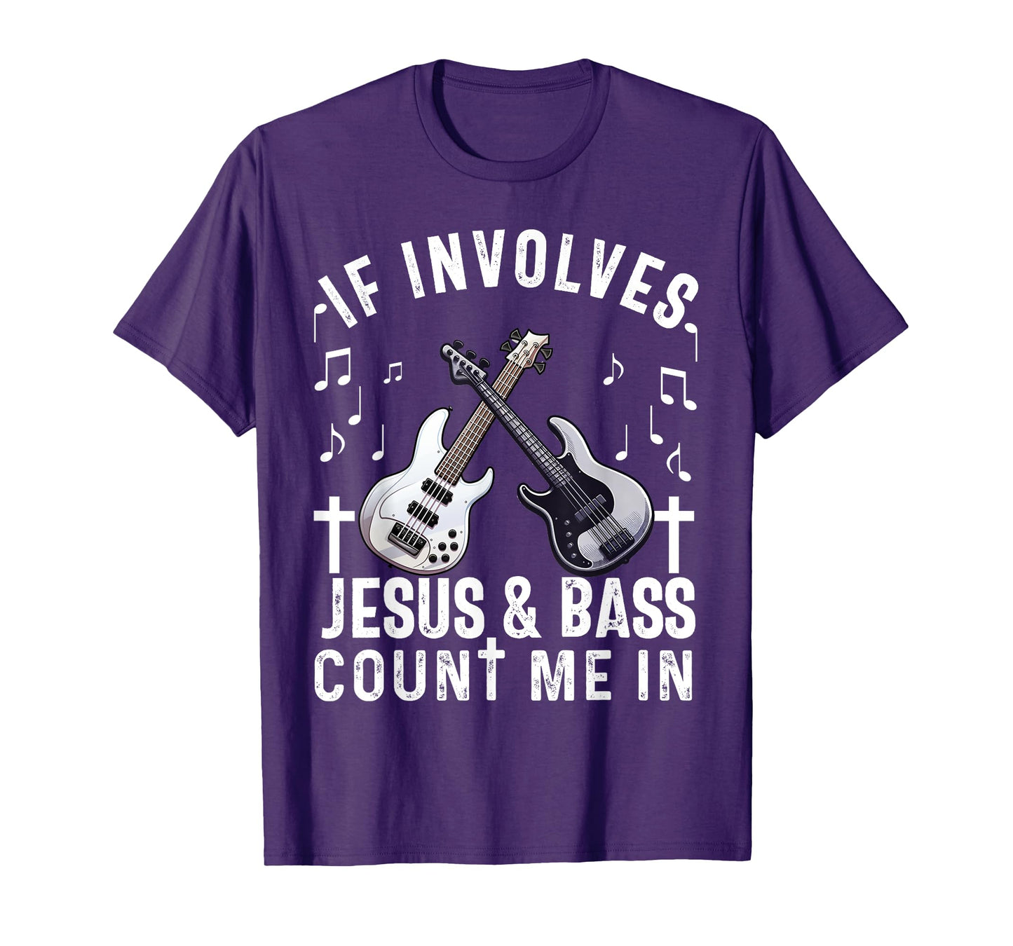 Christian Bass Guitar Player Worship Jesus Bassist Music T-Shirt