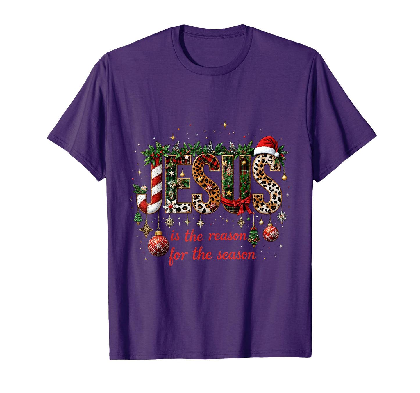 Christmas Jesus is The Reason for Season Xmas Christian T-Shirt