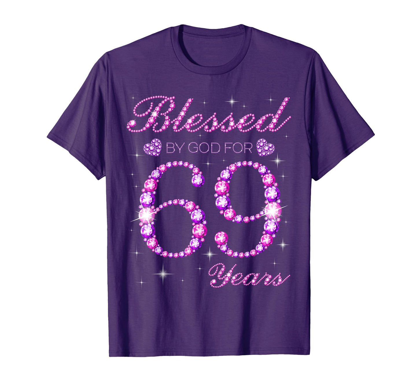 Blessed by God for 69 Years Old 69th Birthday Party T-Shirt
