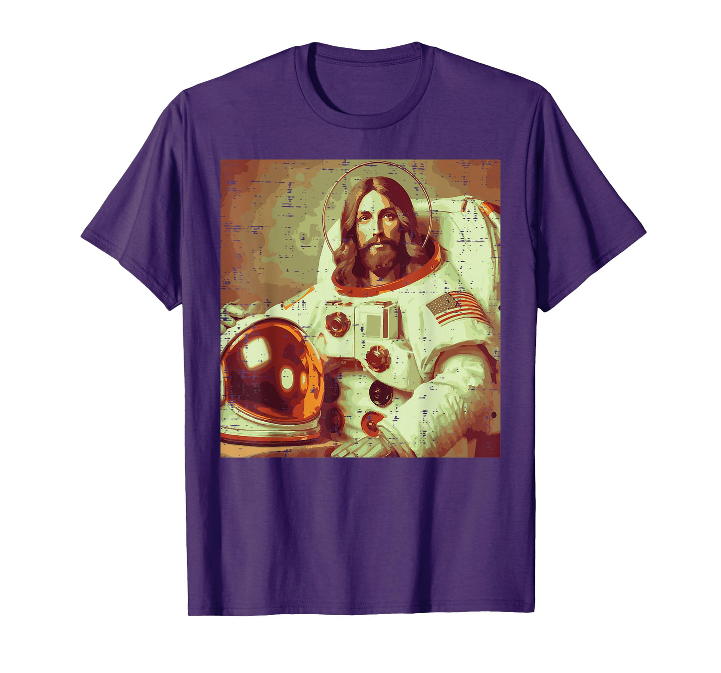 Astronaut Jesus God Space Religious Christian Men Women Kids T-Shirt