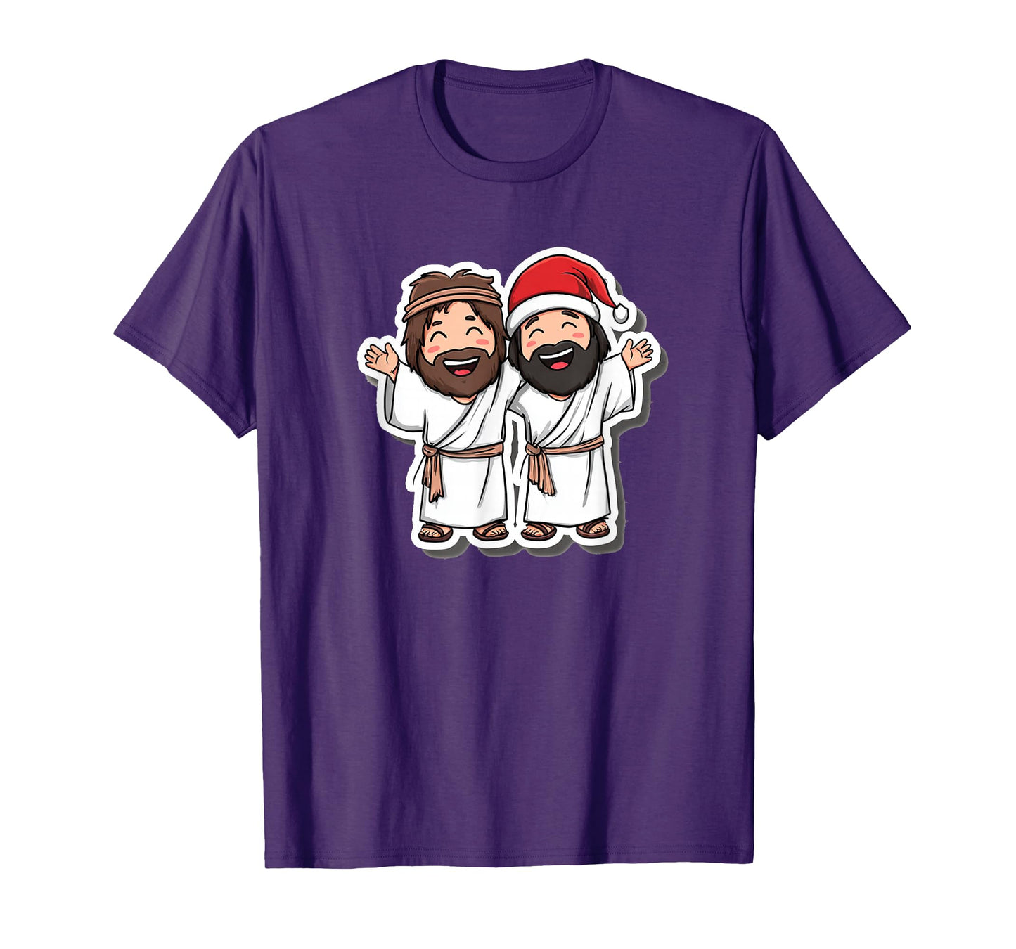 Pretty Jesus and Friends for Christmas Night T-Shirt