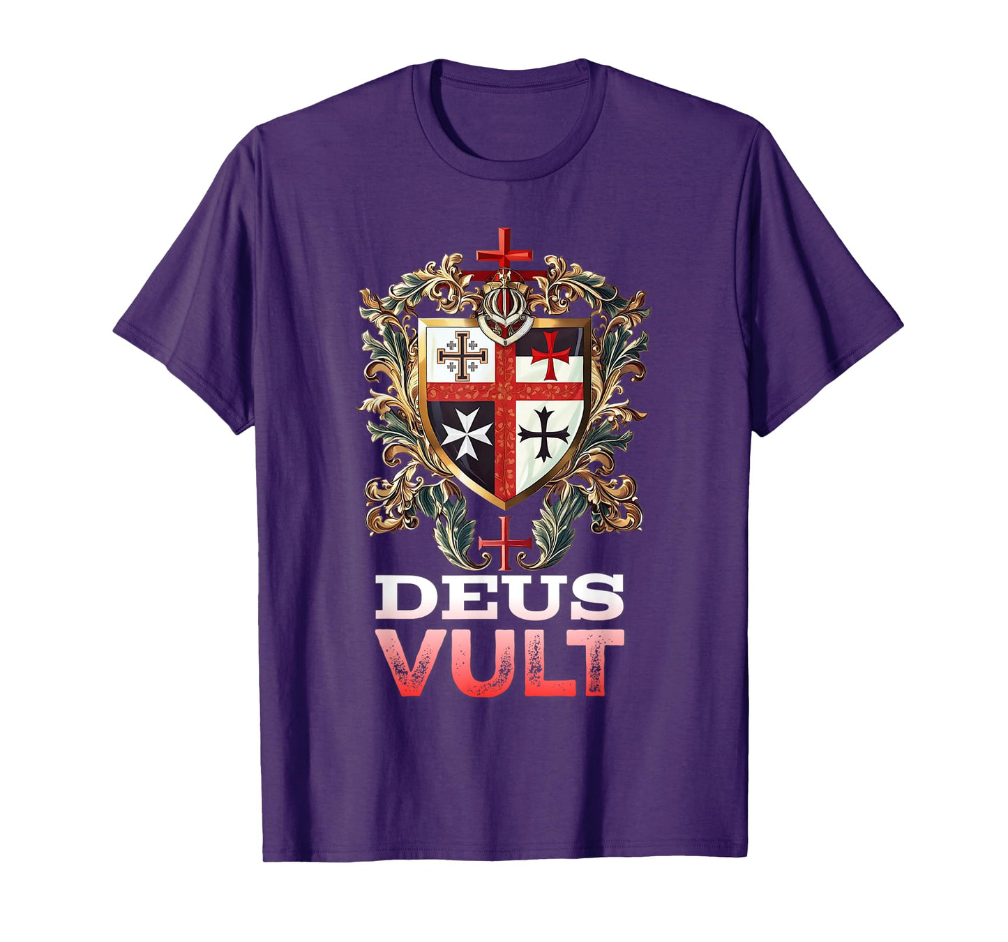 Catholic Knight Templar Crusader Cross Latin T-Shirt
