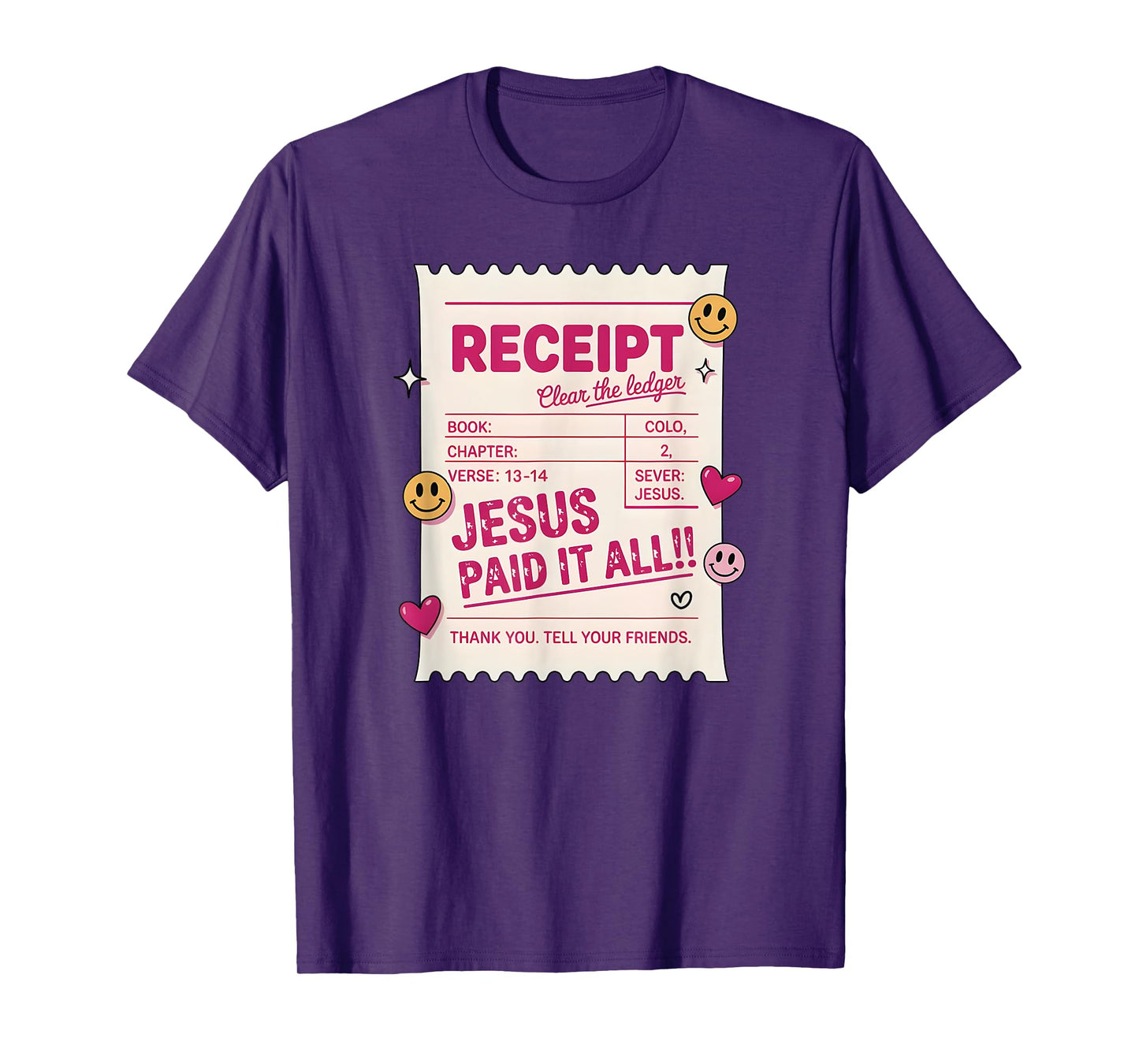 Jesus Paid It All, Guest Check Christian T-Shirt