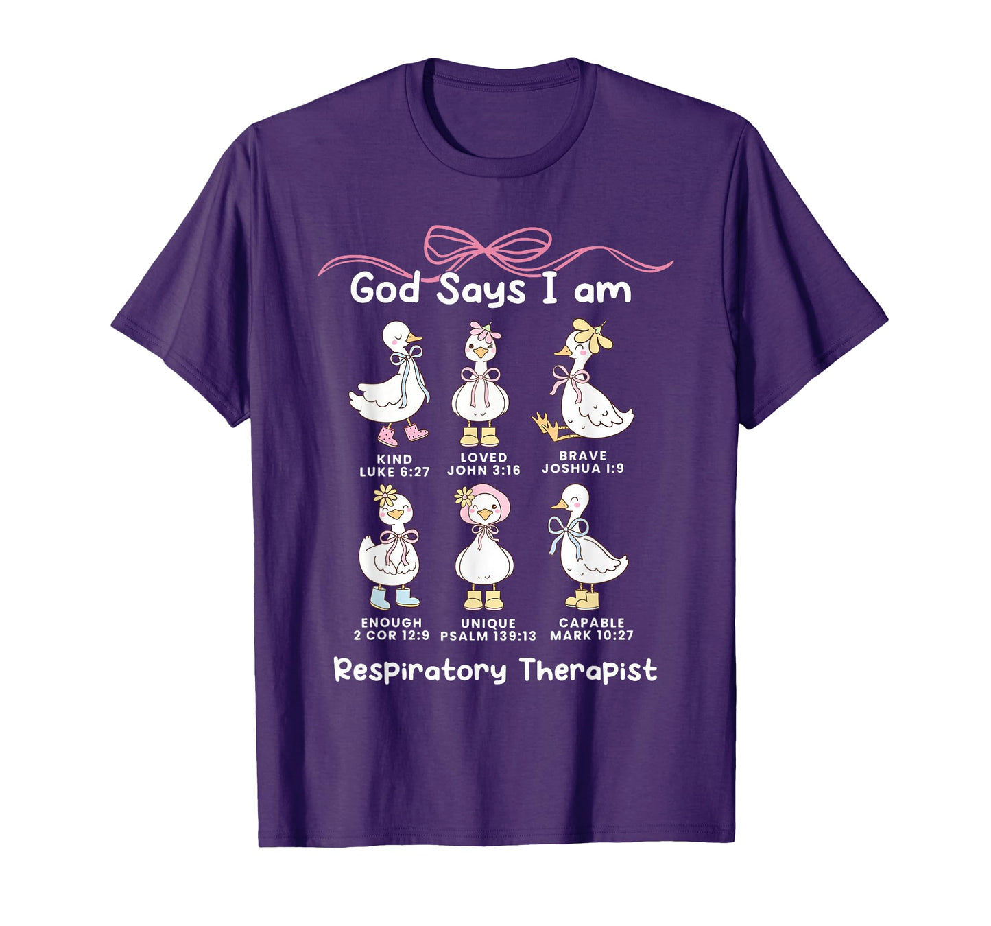 God Says I Am Respiratory Therapist Silly Goose Graduation T-Shirt