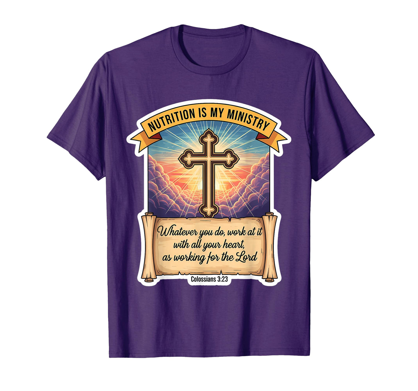 Christian Nutritionist Nutrition is My Ministry Dietitian T-Shirt