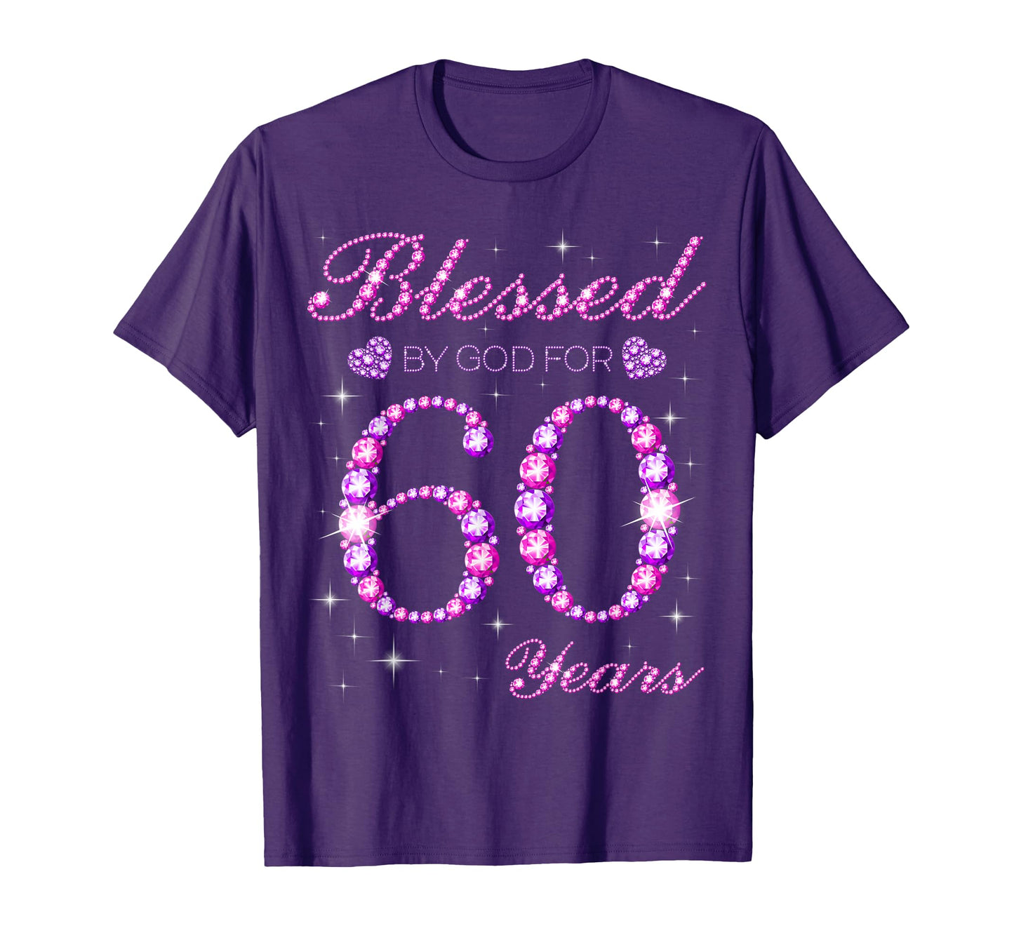 Blessed by God for 60 Years Old 60th Birthday Party T-Shirt