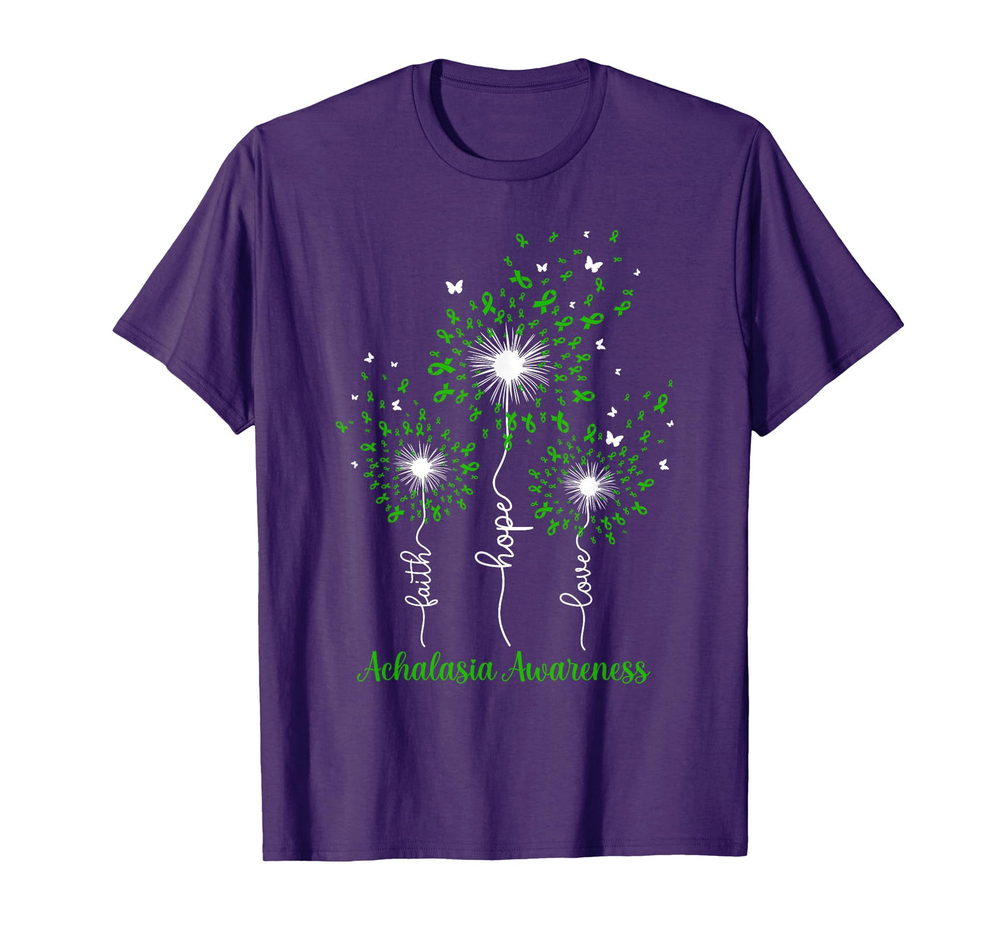 Dandelion Faith Hope Love Achalasia Awareness T-Shirt