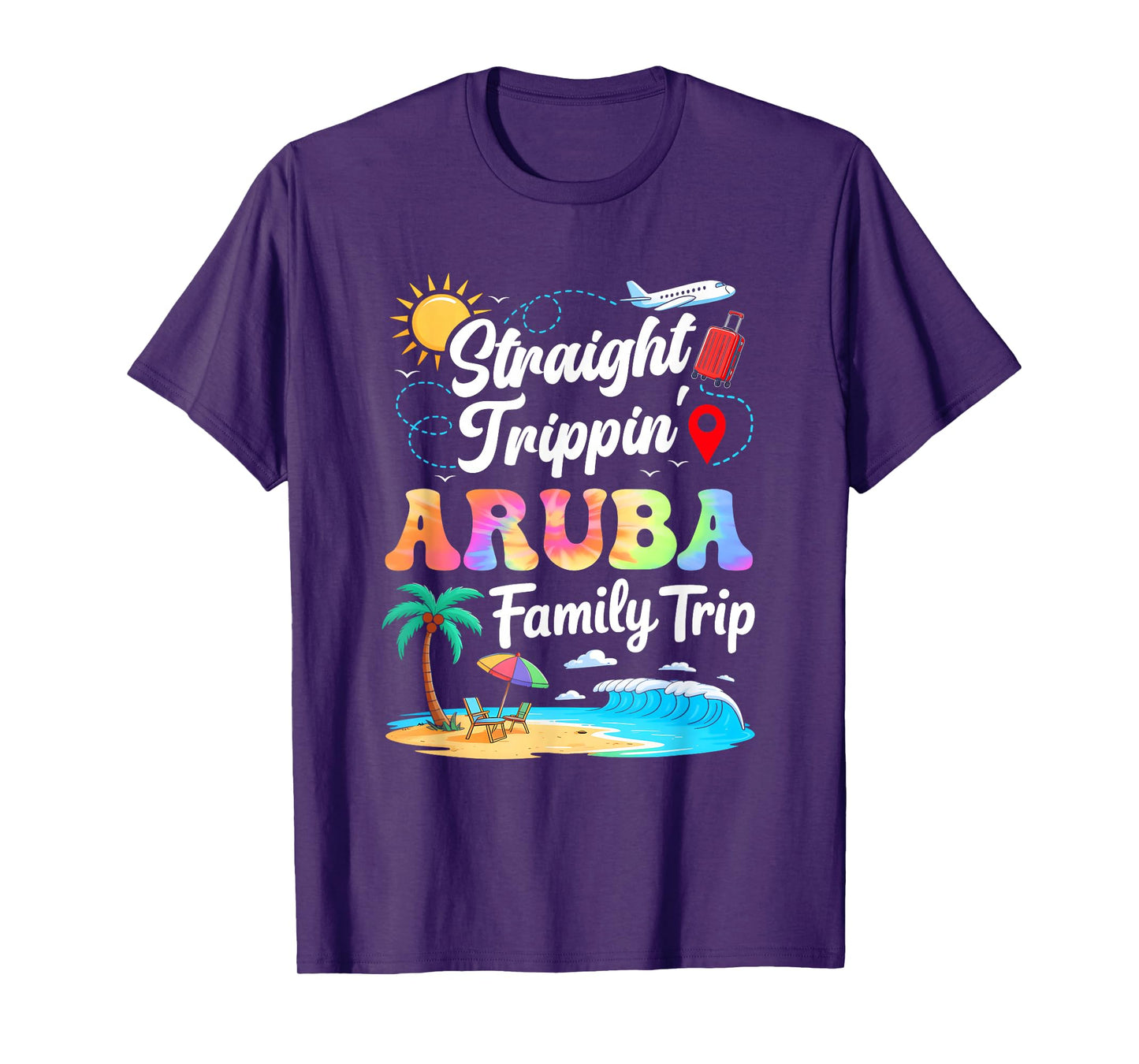 Aruba Family Vacation 2025 Straight Trippin Trip T-Shirt