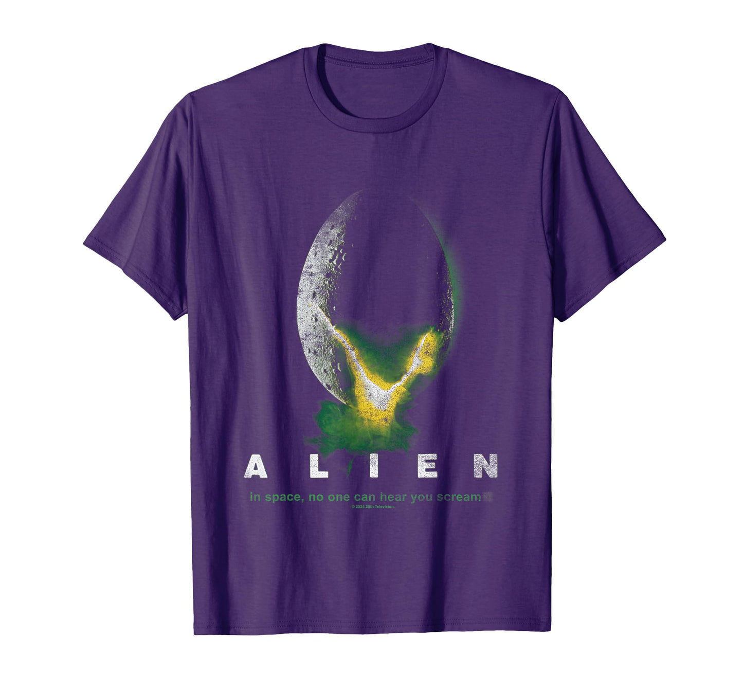 Aliens In Space No One Can Hear You Scream Distressed Logo T-Shirt