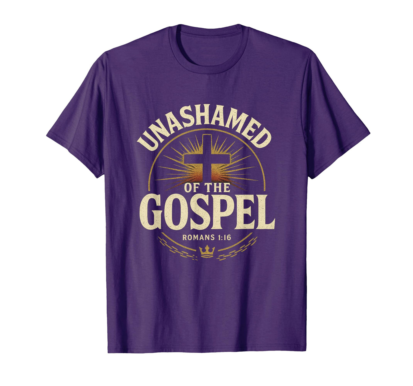 Unashamed of The Gospel Romans 1:16 Bold Christian Urban T-Shirt