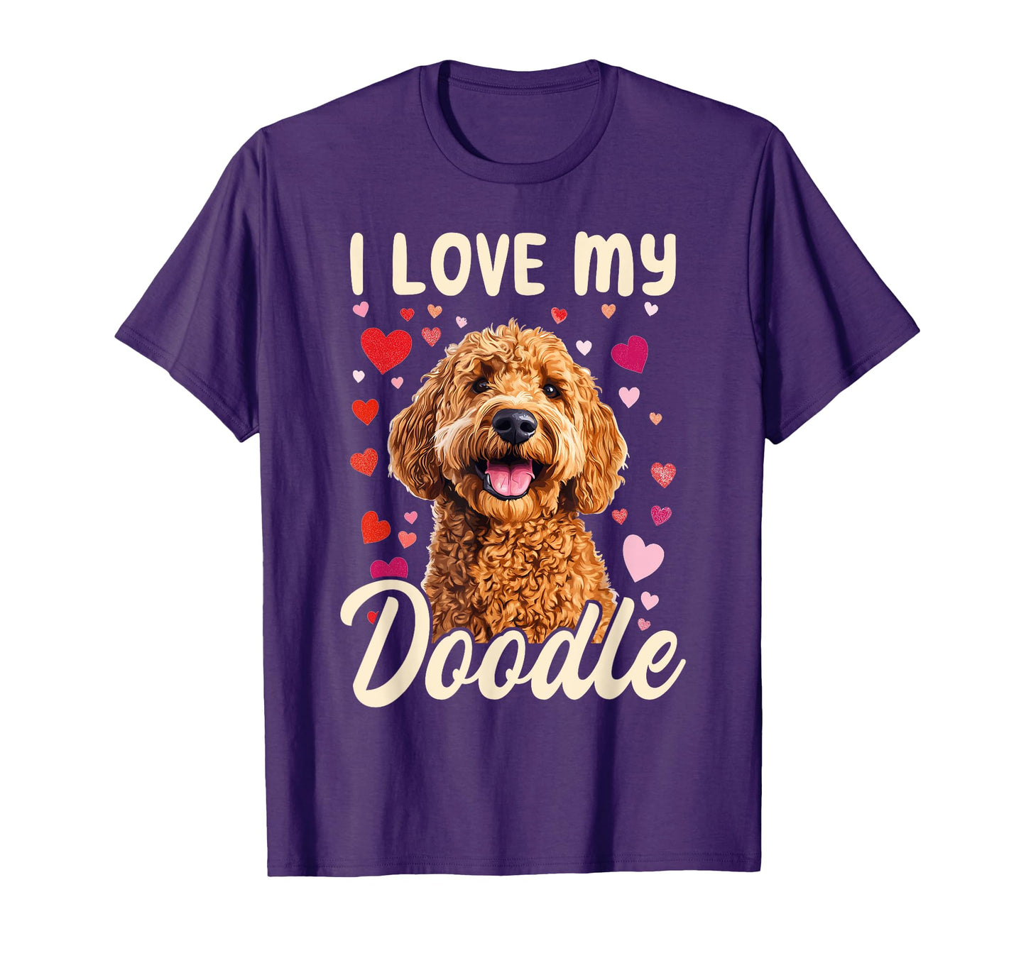 Goldendoodle Dog Breed I Love My Doodle T-Shirt