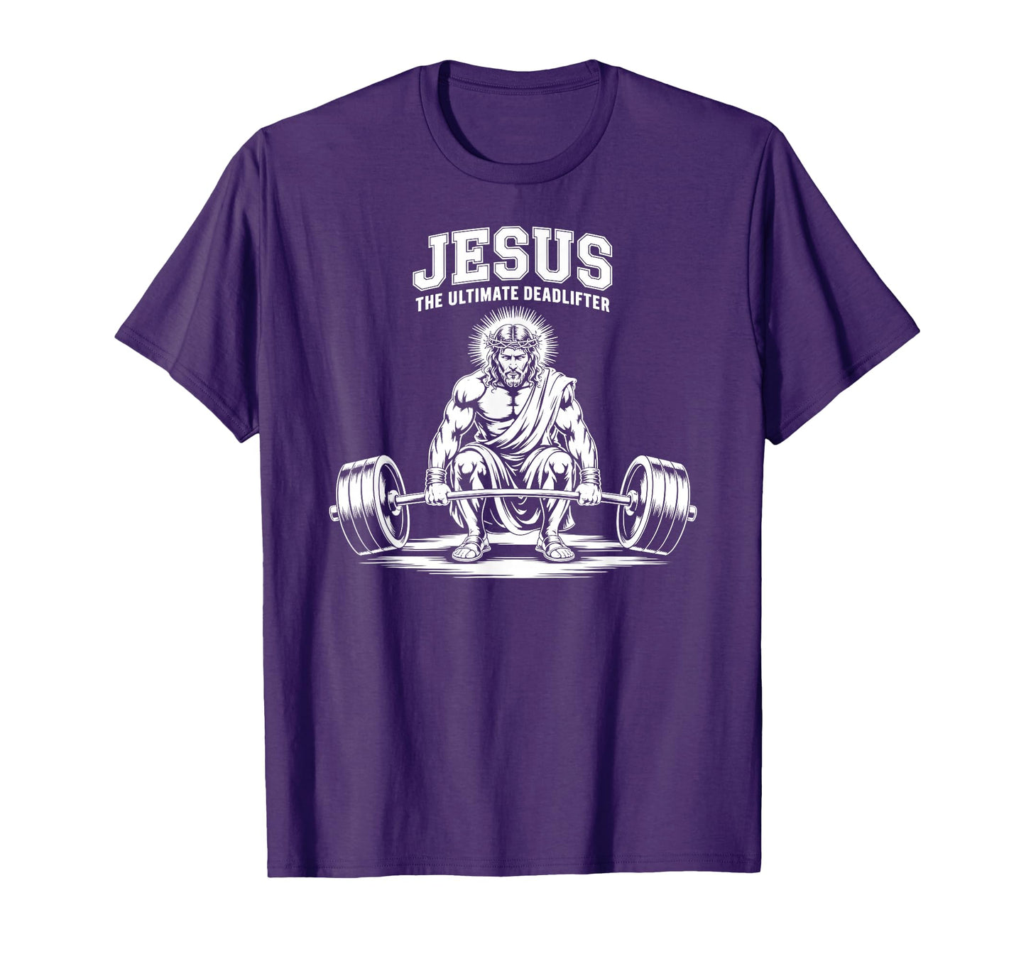 Christian Workout Gym Jesus The Ultimate Deadlift Deadliftin T-Shirt