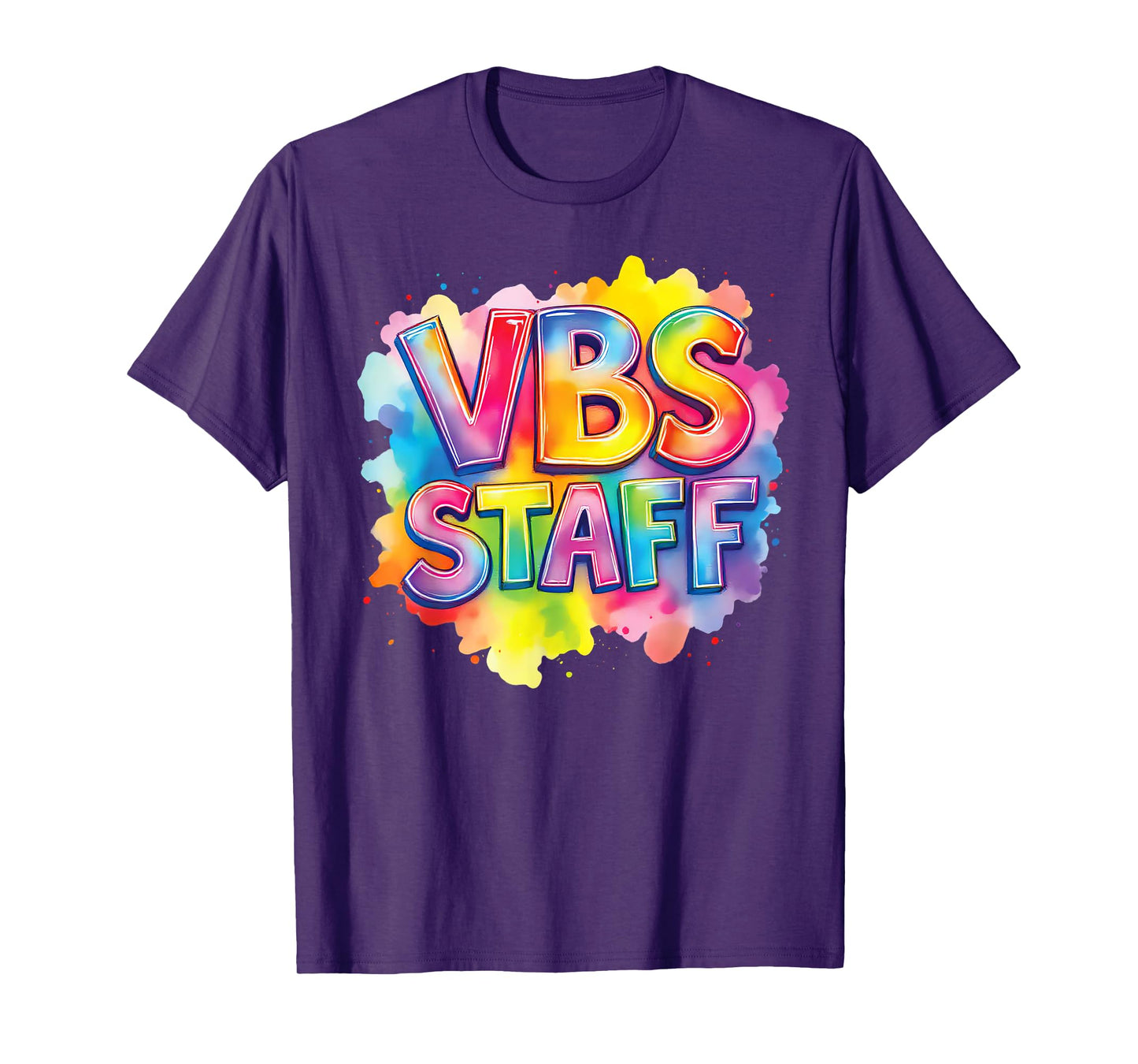VBS Staff Tie Dye Colorful Vacation Bible School Christian T-Shirt