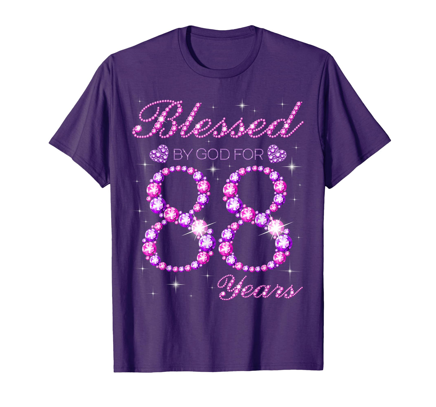 Blessed by God for 88 Years Old 88th Birthday Party T-Shirt
