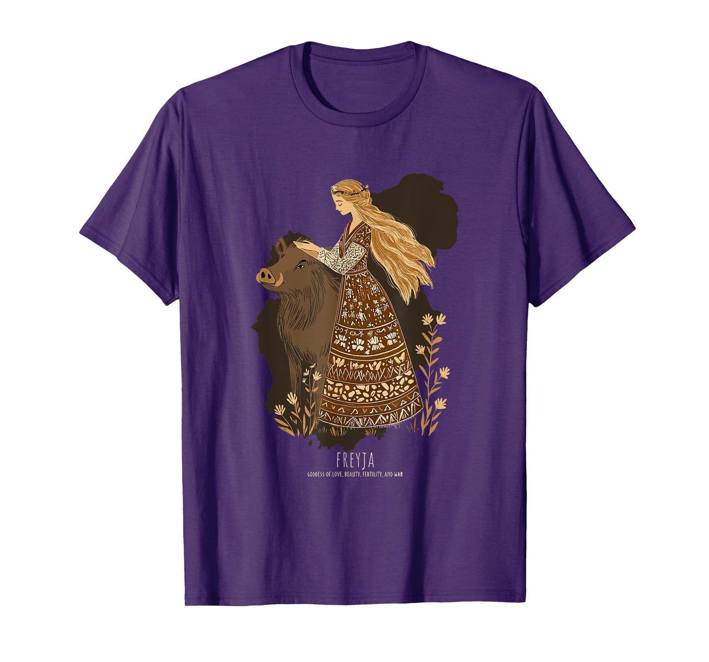 Freyja: Norse Goddess of Witchcraft, Love, and War T-Shirt