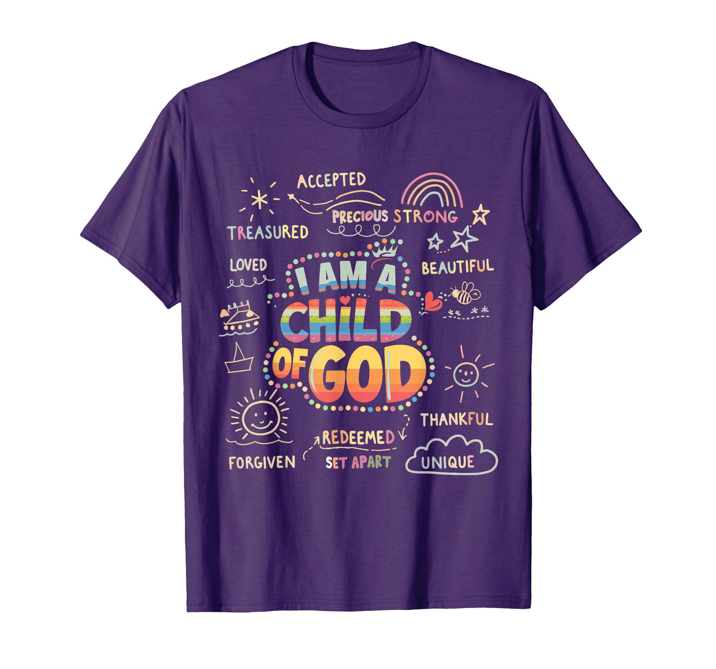 I am a Child of God Christian Retro Jesus Faith Design Gifts T-Shirt