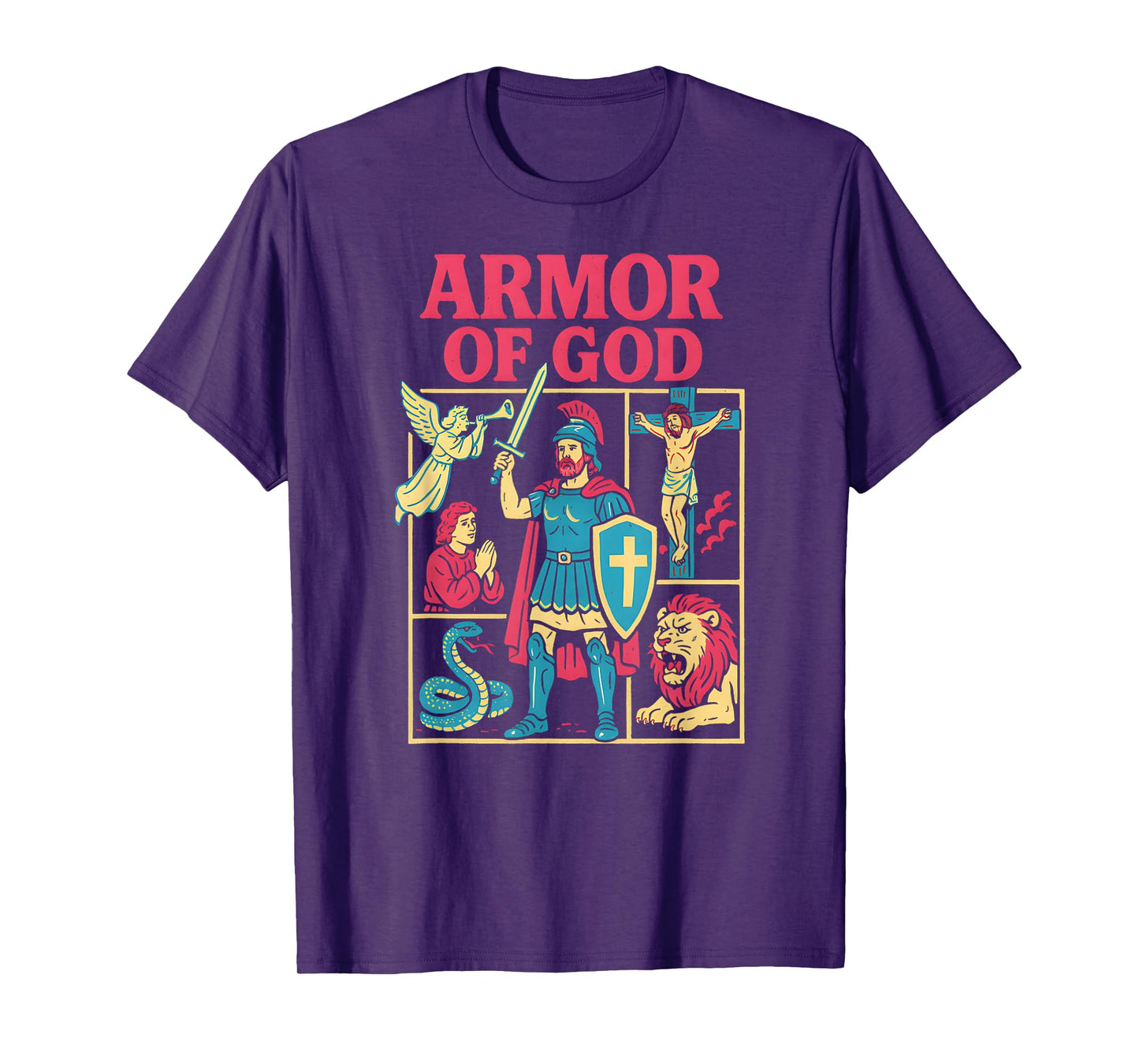 Christian Warrior Armor of God Cool Mens Christian Faith T-Shirt