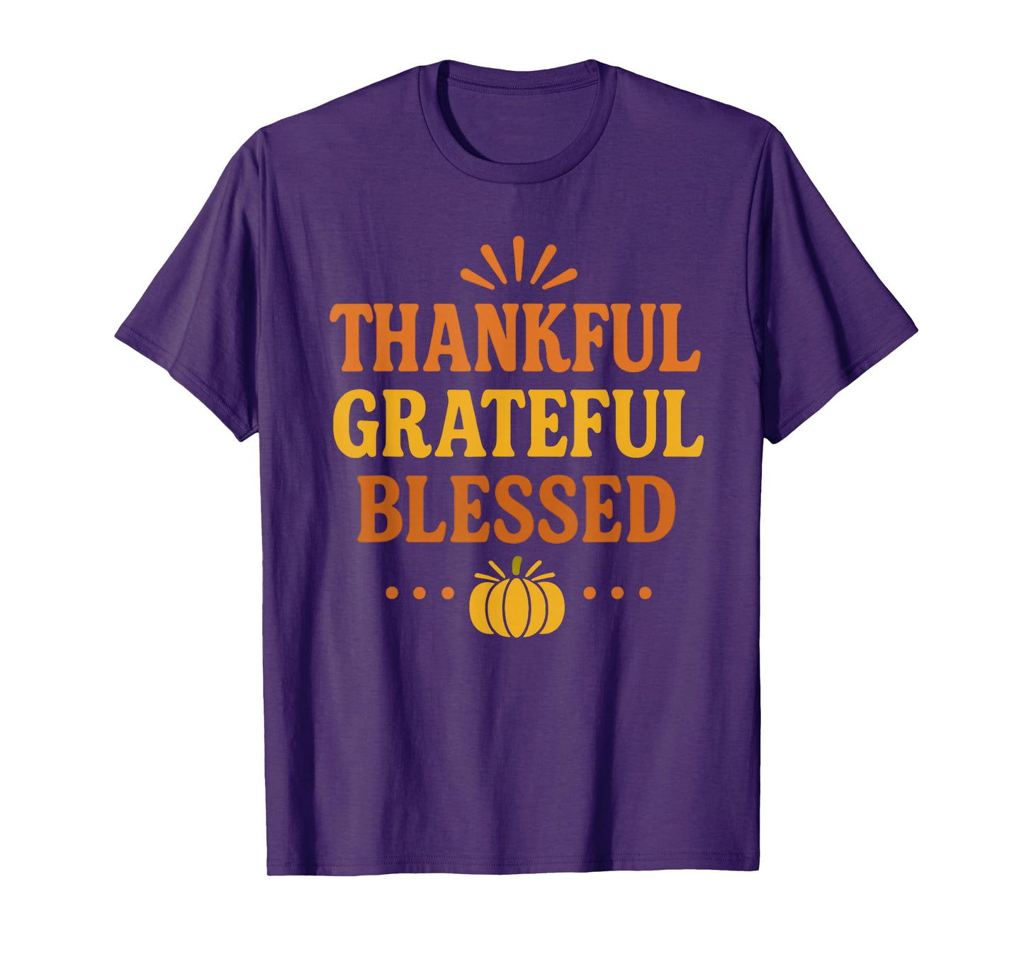 Thankful Grateful Blessed Retro T-Shirt