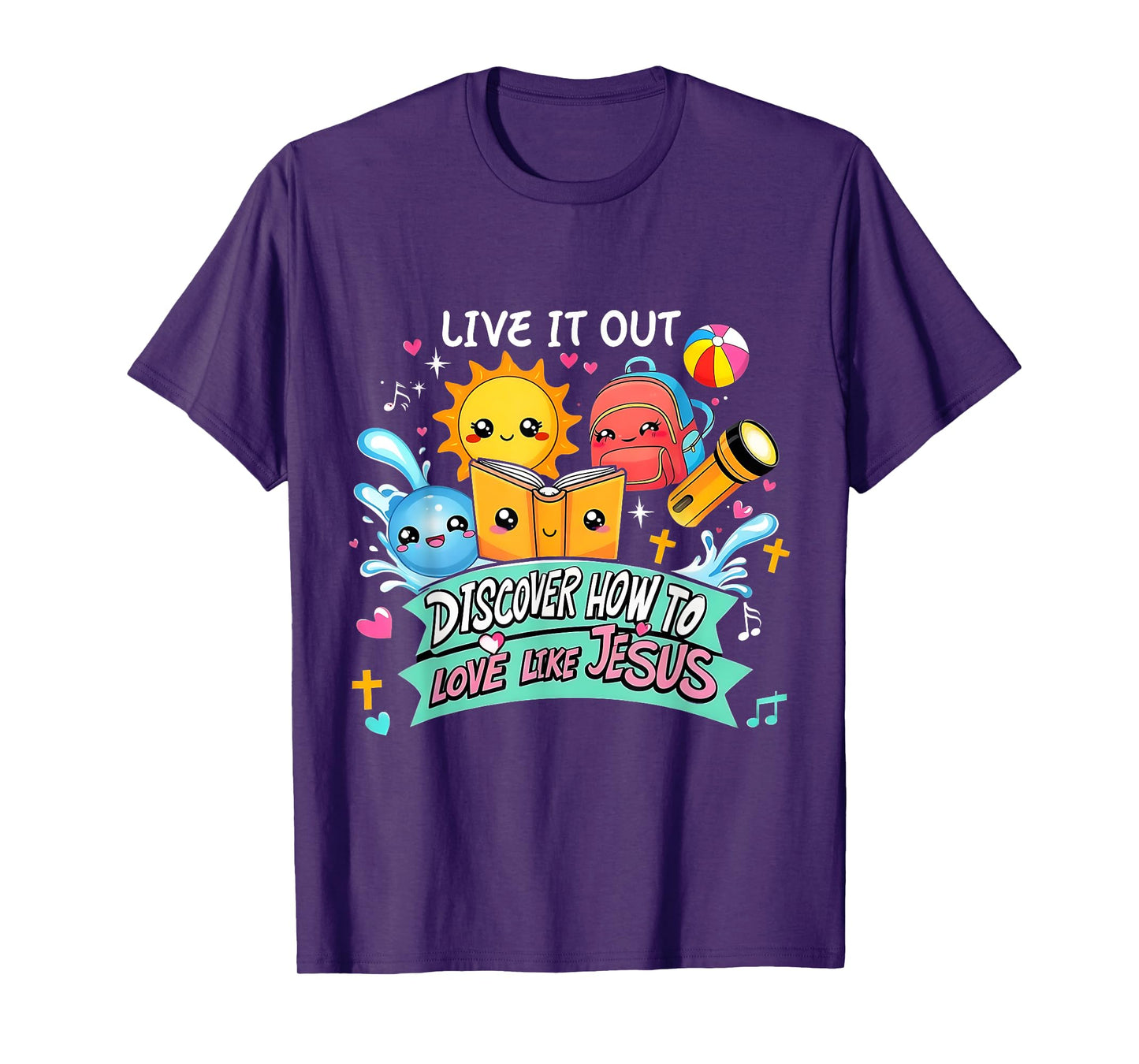 Live It Out Love Like Jesus VBS Summer 2025 Tee T-Shirt