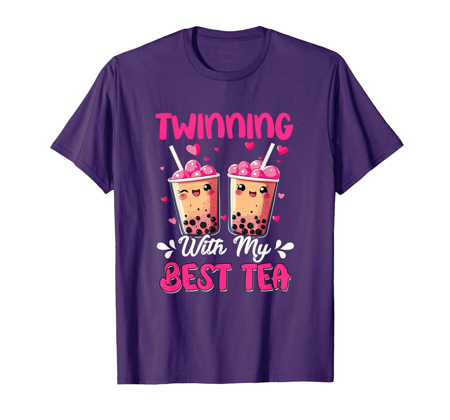 Twinning With My Bestie Spirit Week Girls Kids Twin Day Tea T-Shirt