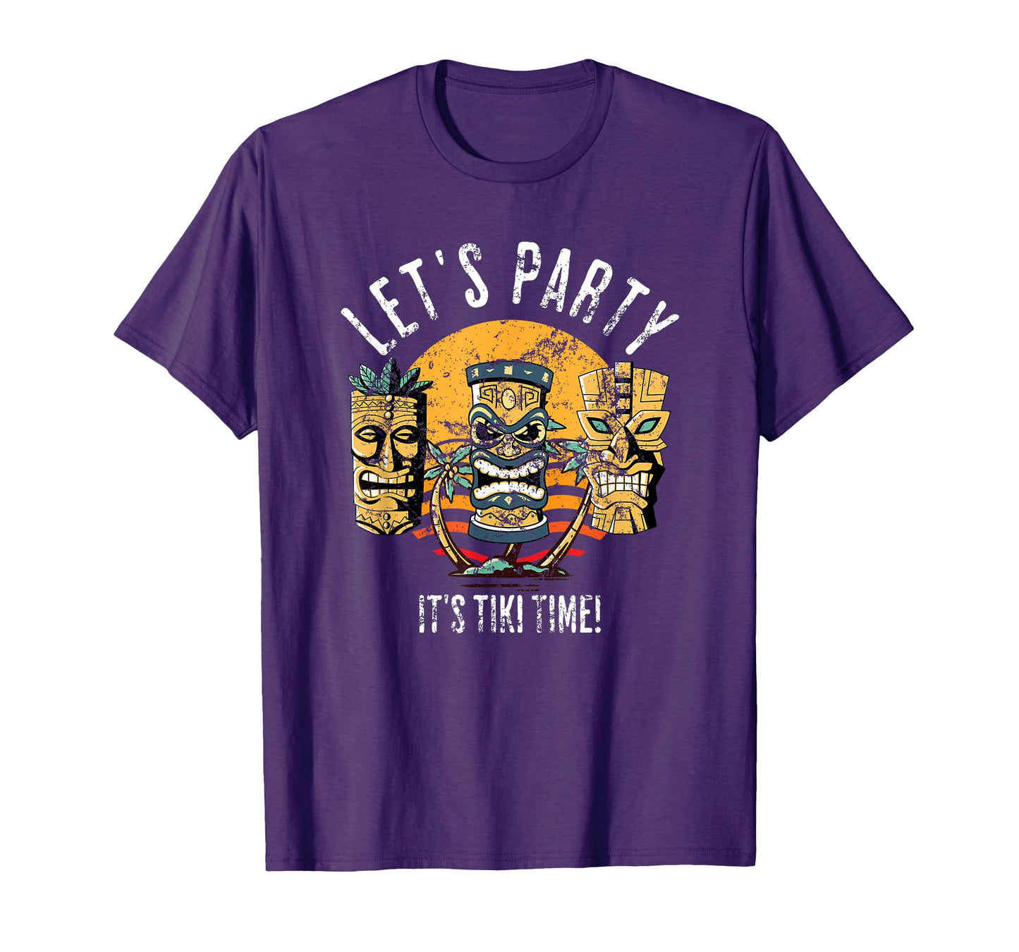 Let's Party Tiki Statue Cartoons for Those who Love Tikis T-Shirt