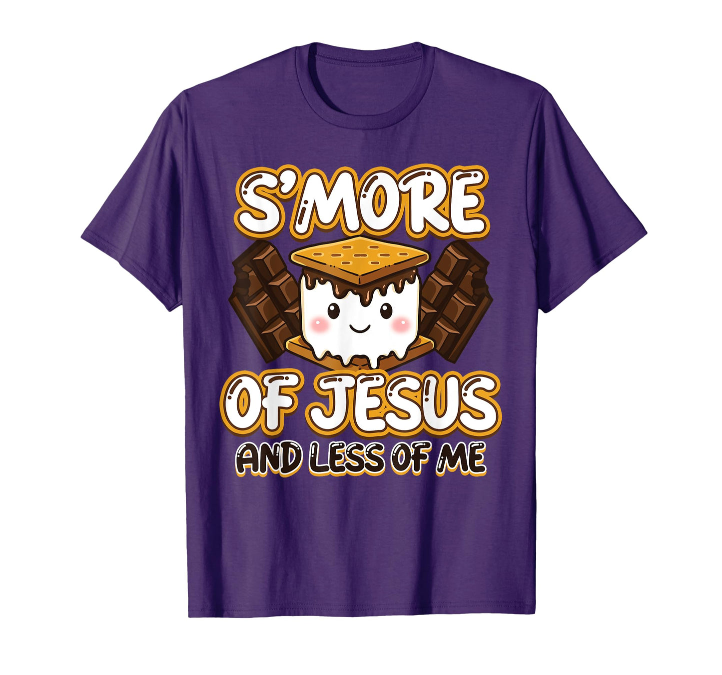 Christian Camping Smore Jesus Less Me Funny Religious Camper T-Shirt