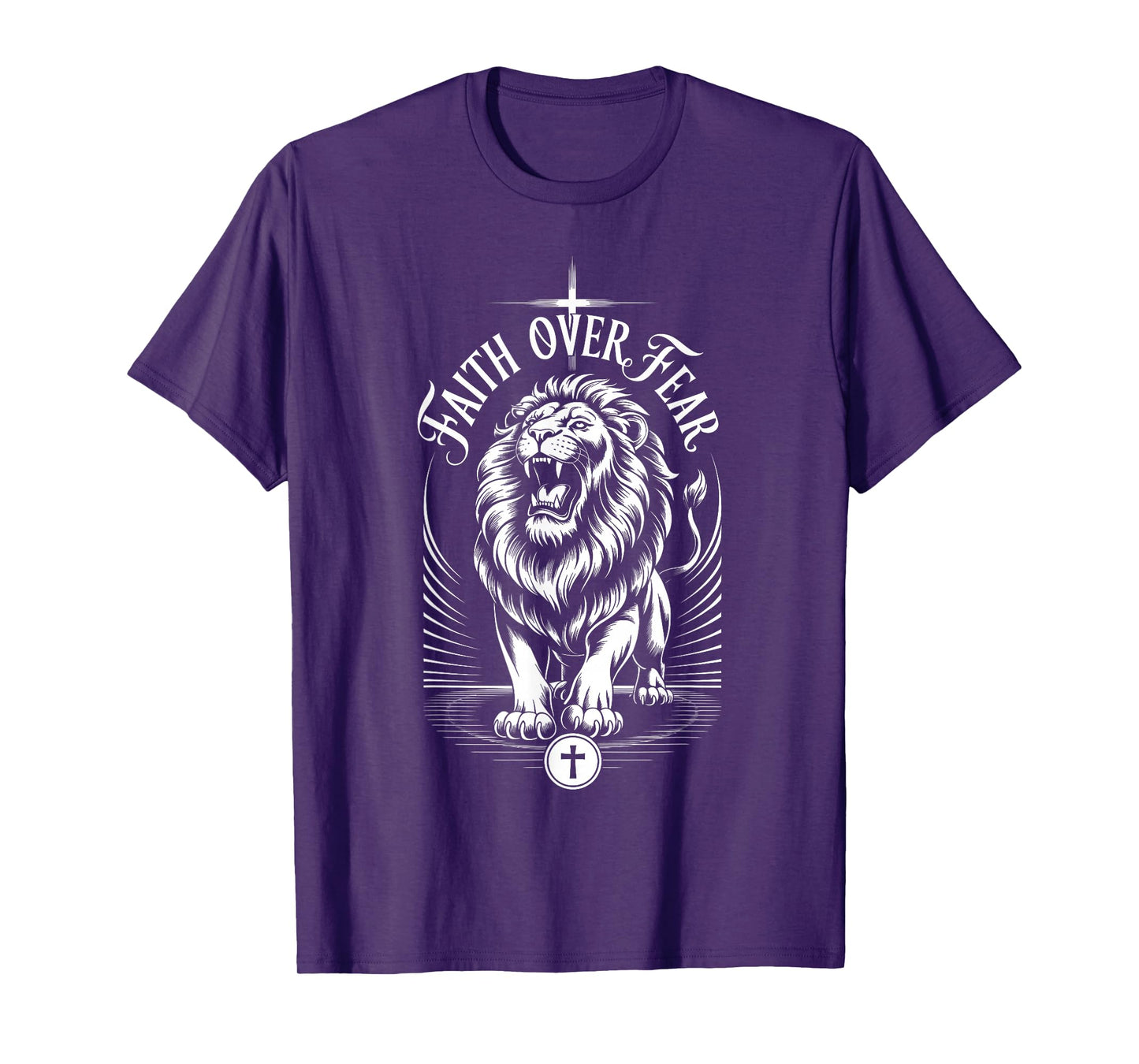 Faith Over Fear Lion of Judah Christian Triumph T-Shirt