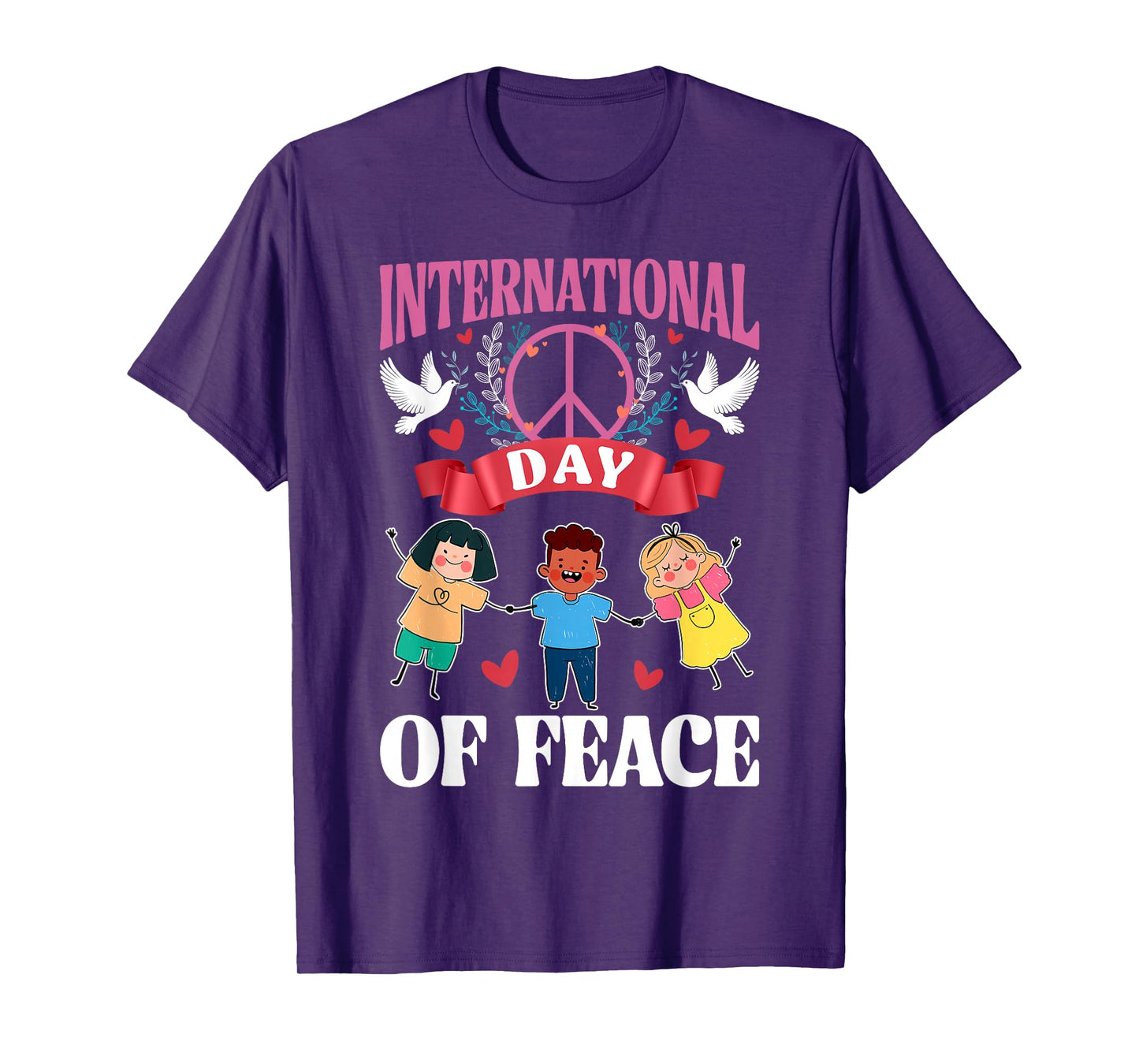 International Day of Peace World Peace Day September 21 Kids T-Shirt