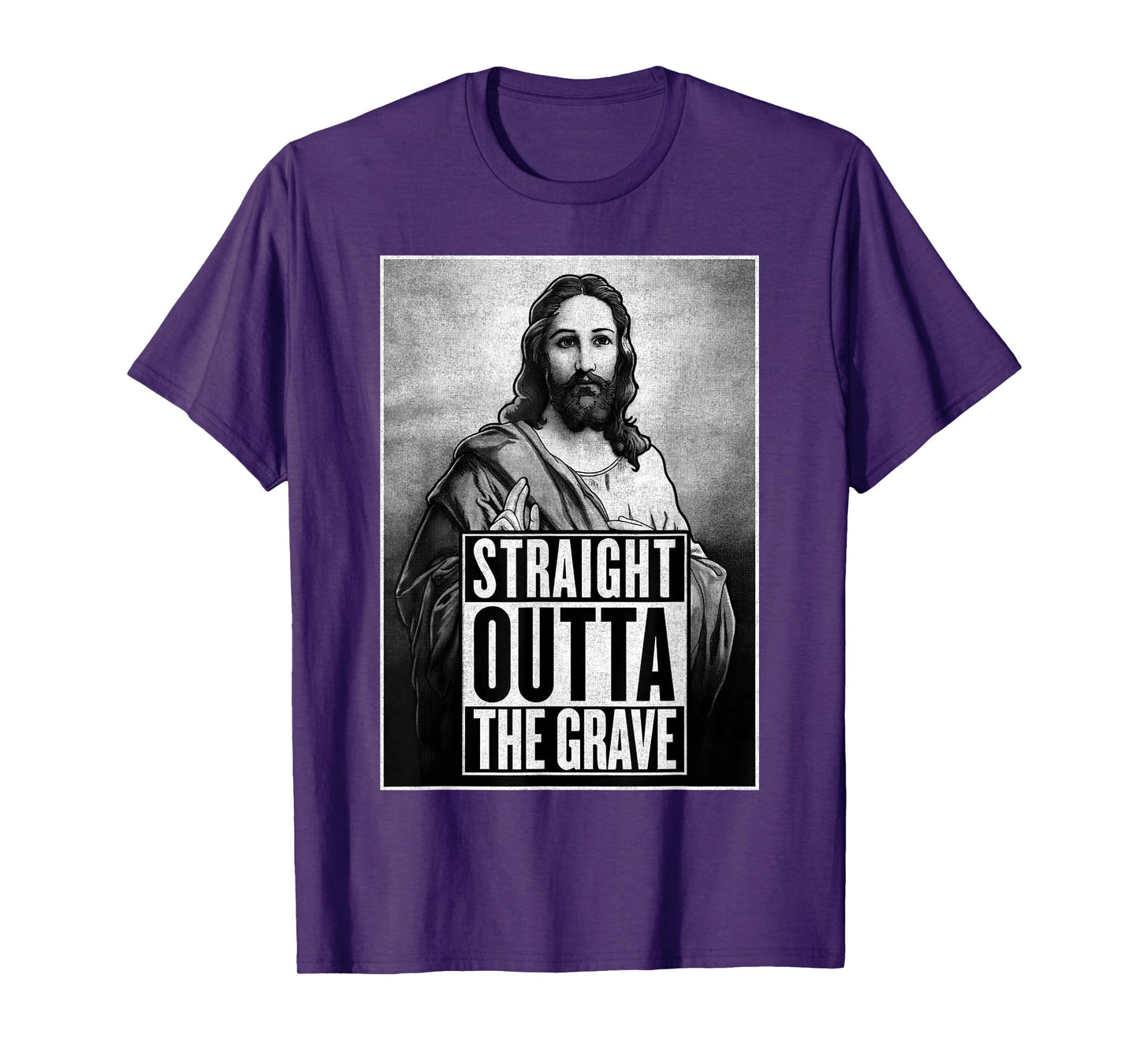 Jesus Resurrection Straight outta the grave Christian Funny T-Shirt
