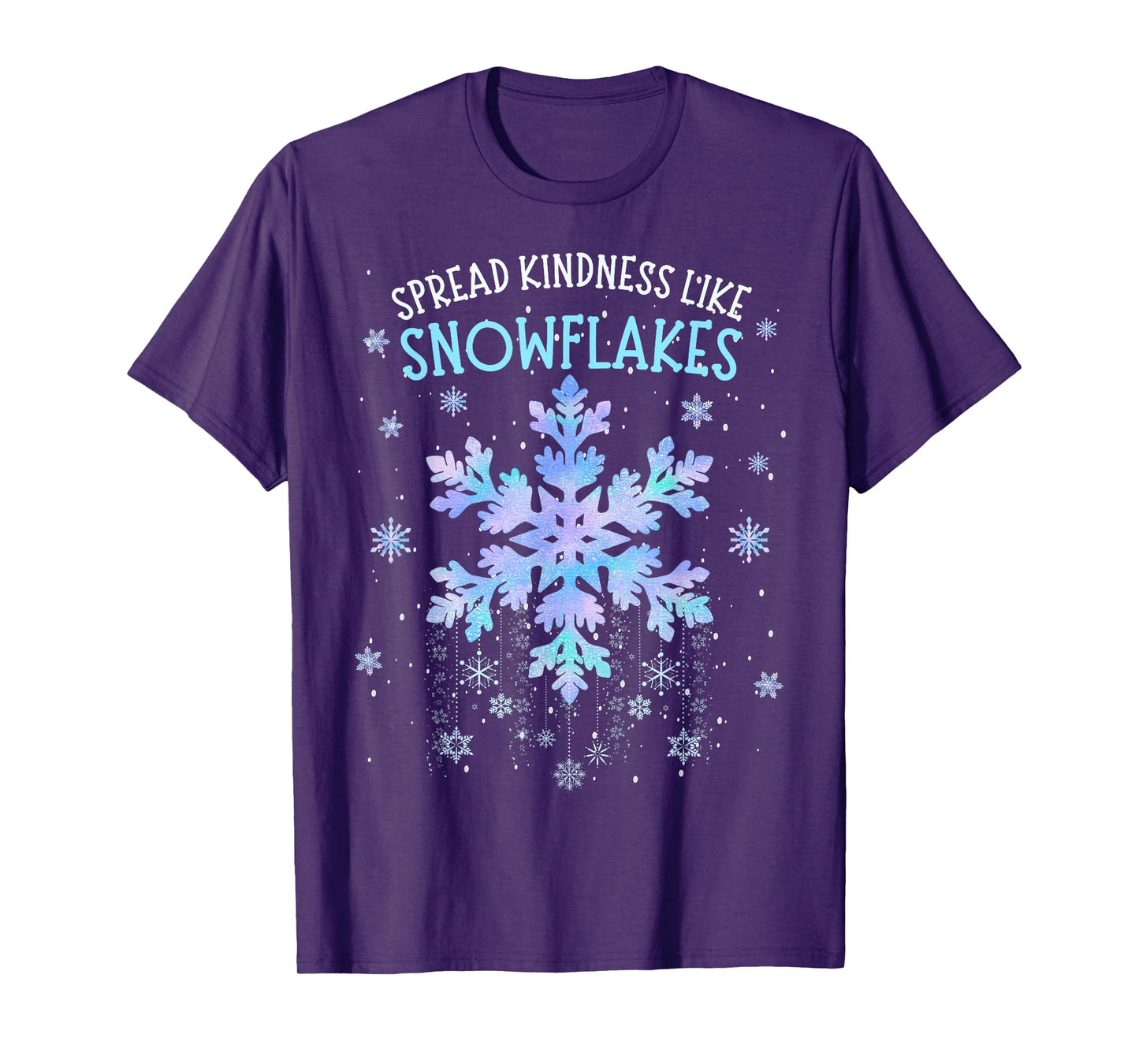 Spread Kindness Like Snowflakes Christmas Teacher Unity Day T-Shirt