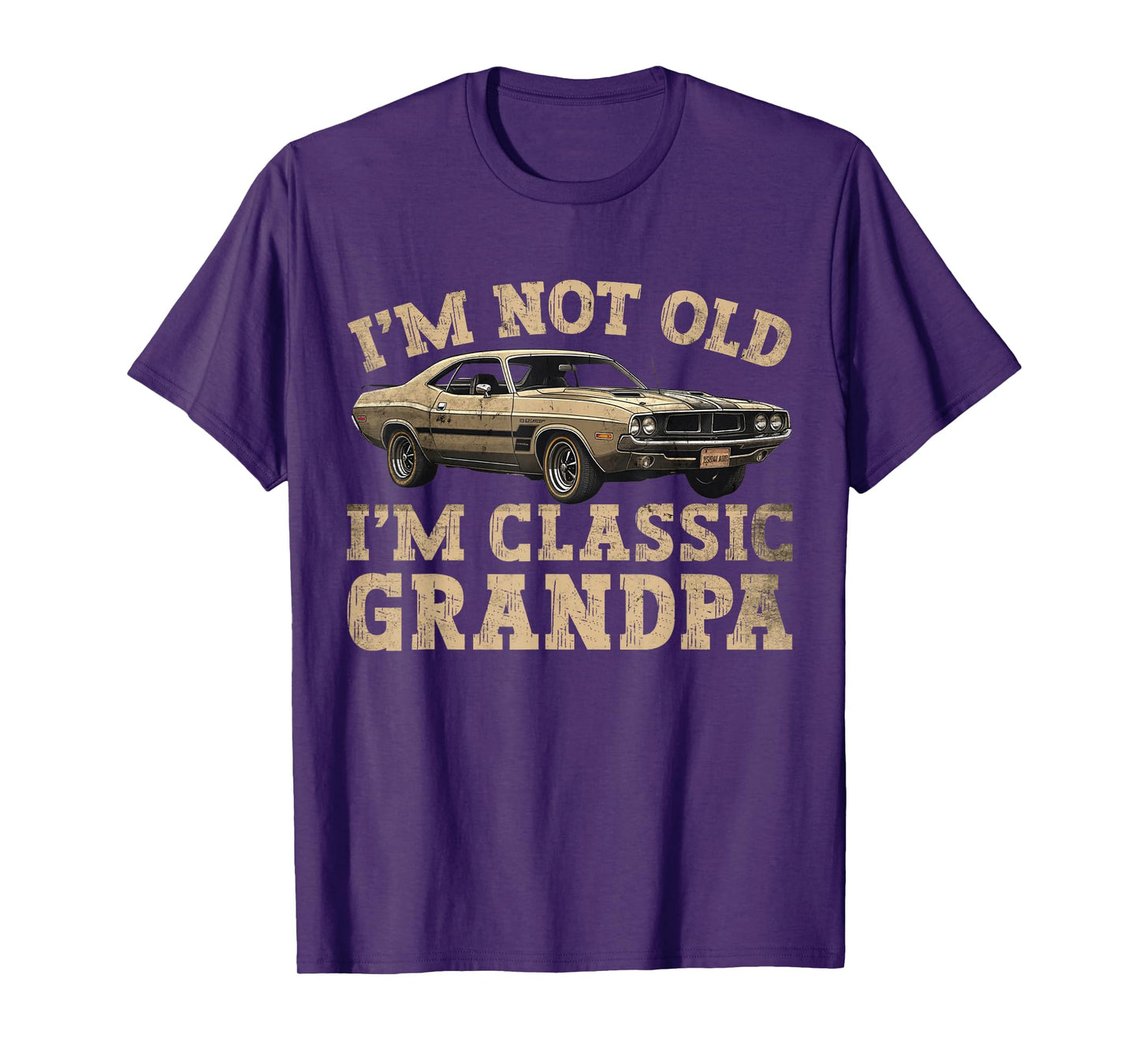 Funny Grandpa Classic Car Graphic for Grandpa on fathers day T-Shirt