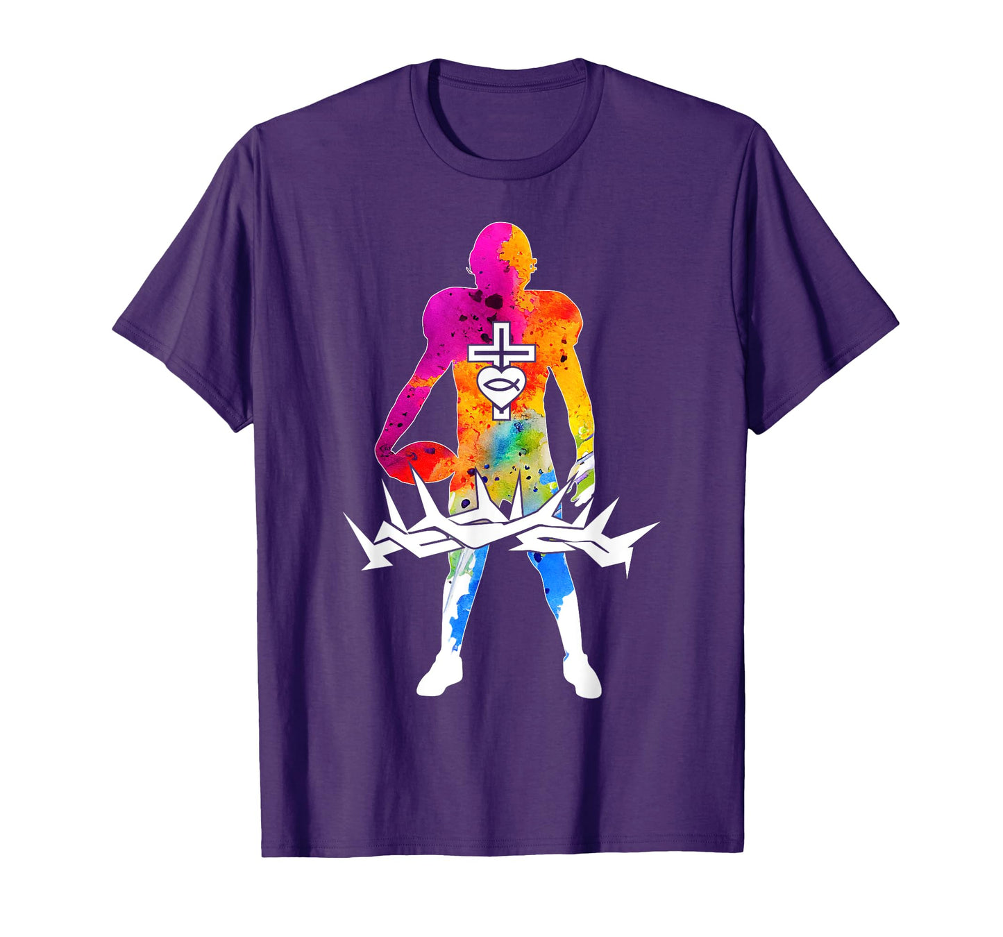 Religious Jesus Football Christian GOD Football T-Shirt