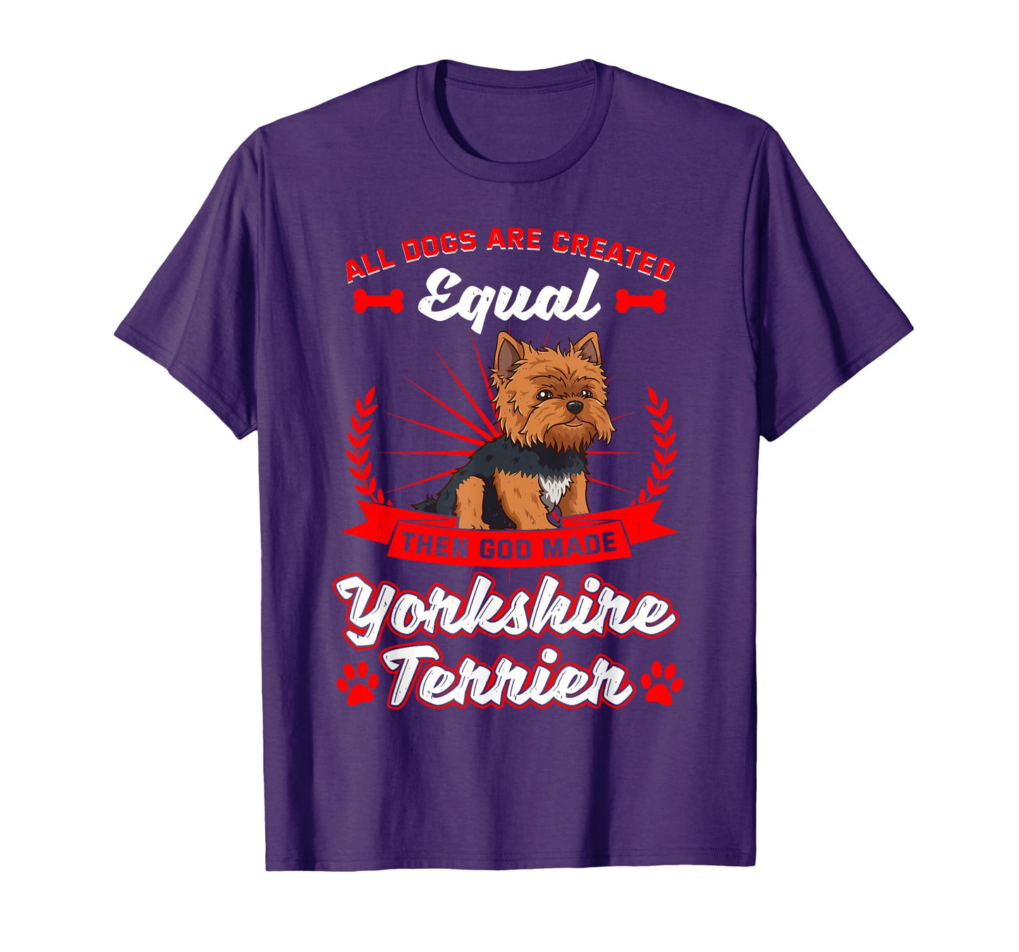 Yorkshire Terrier Small Dog Pup Fur Parents Pet Animal T-Shirt