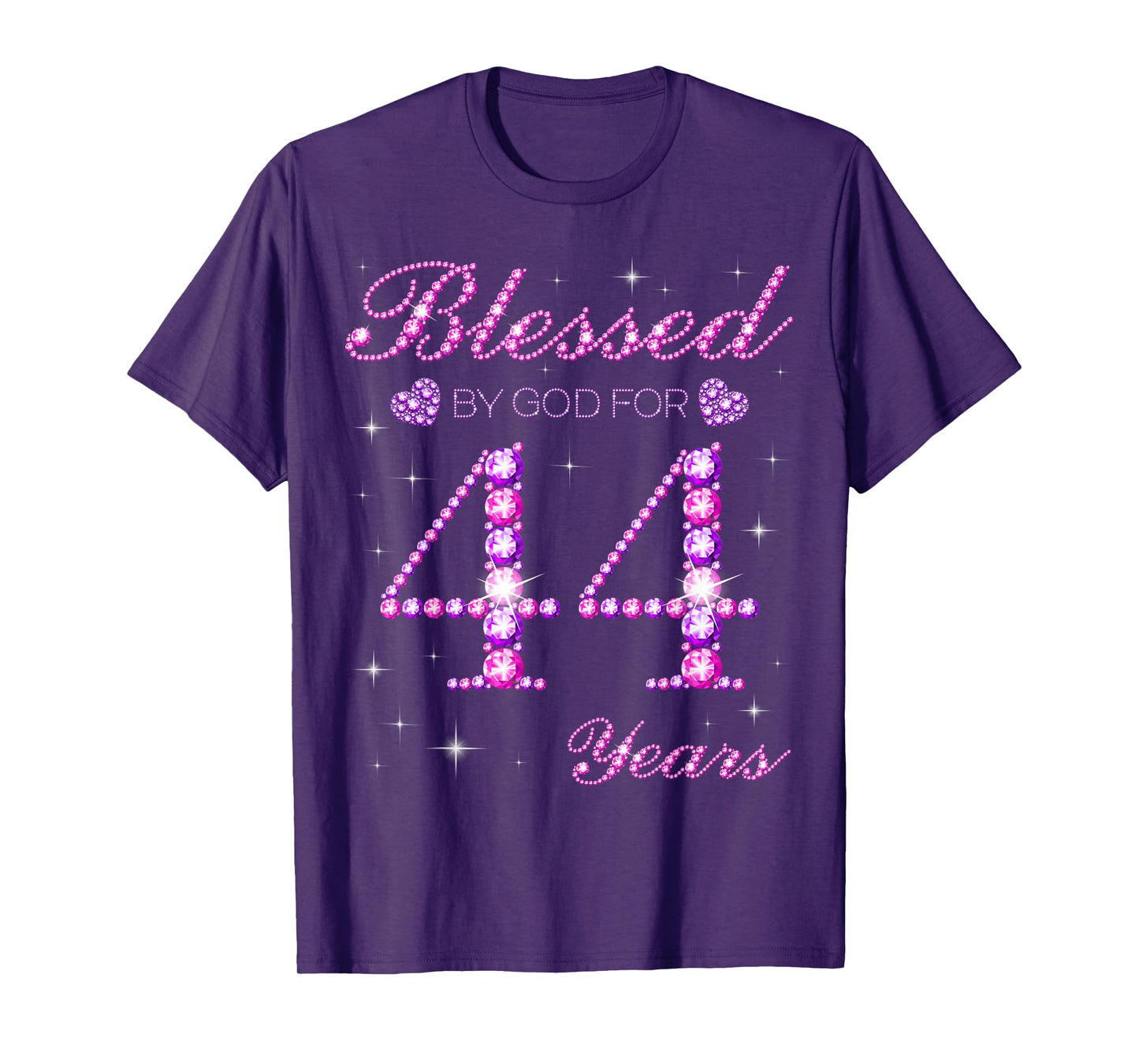 Blessed by God for 44 Years Old 44th Birthday Party T-Shirt