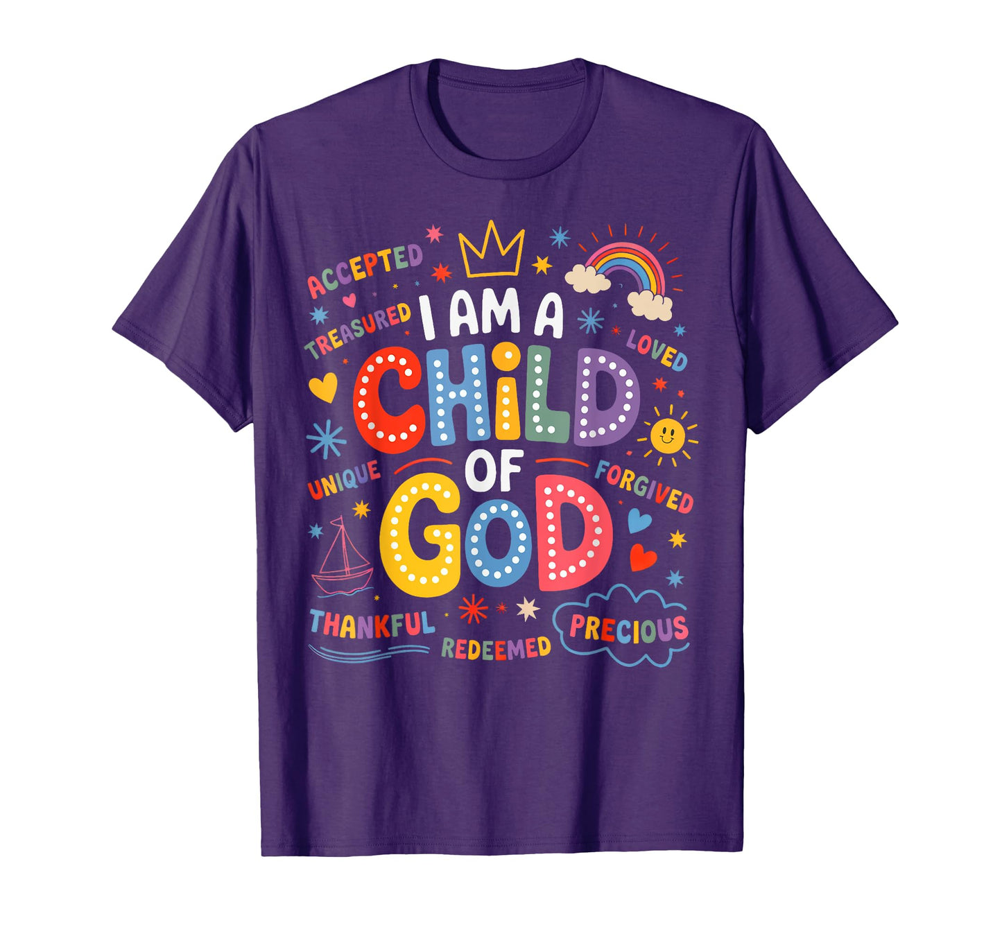 I Am A Child of God Christian Retro Jesus Faith T-Shirt