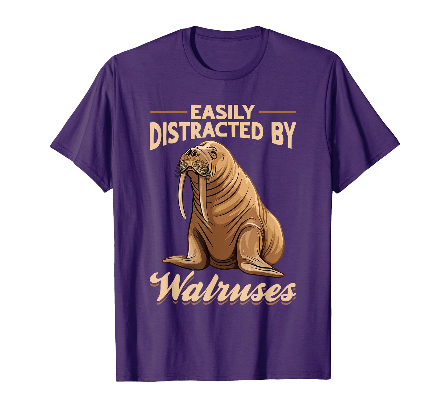 Funny Walrus Animal Easily Distracted By Walruss T-Shirt