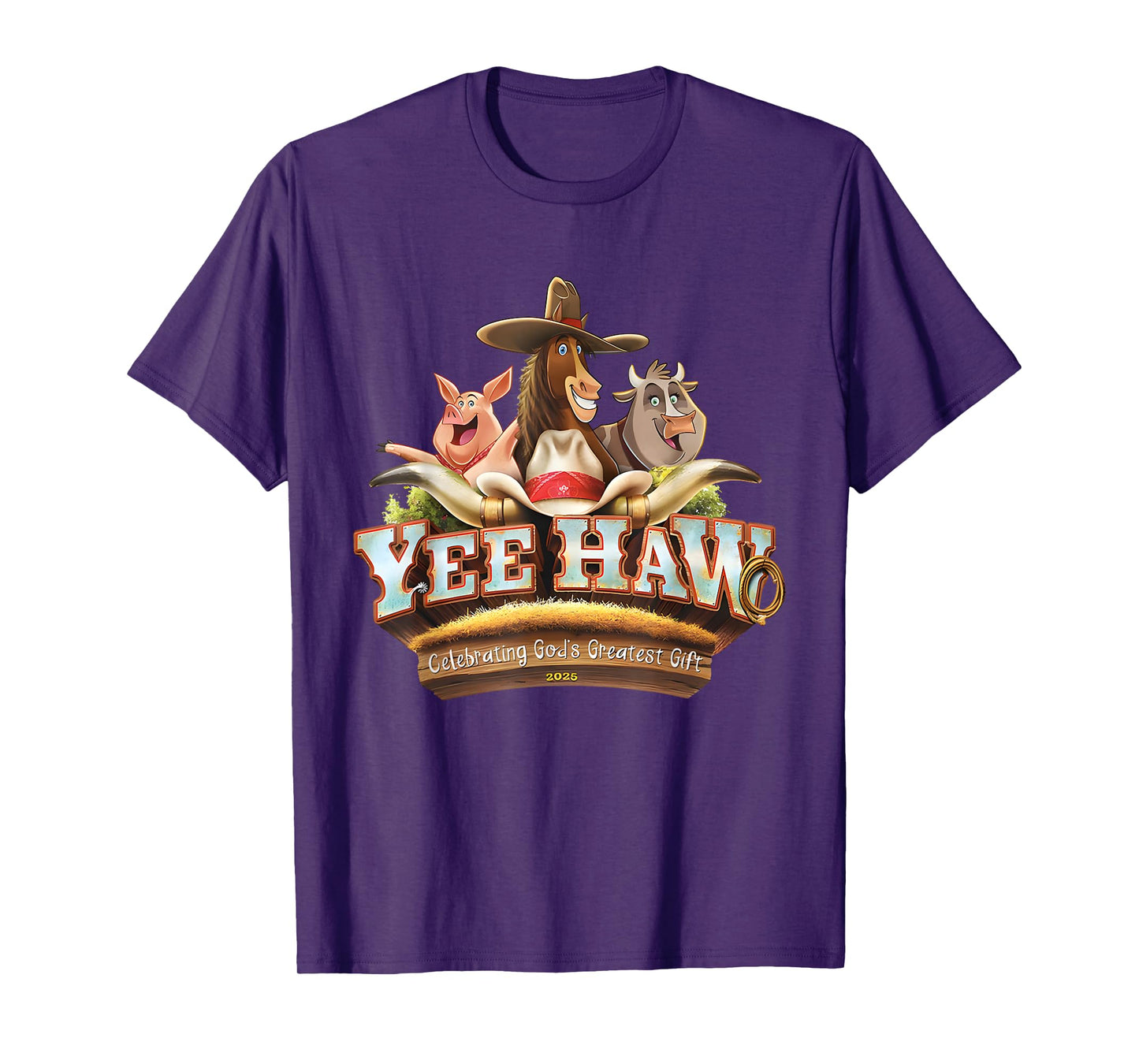 Yee Haw VBS 2025 Animal Farm Vacation Bible School T-Shirt