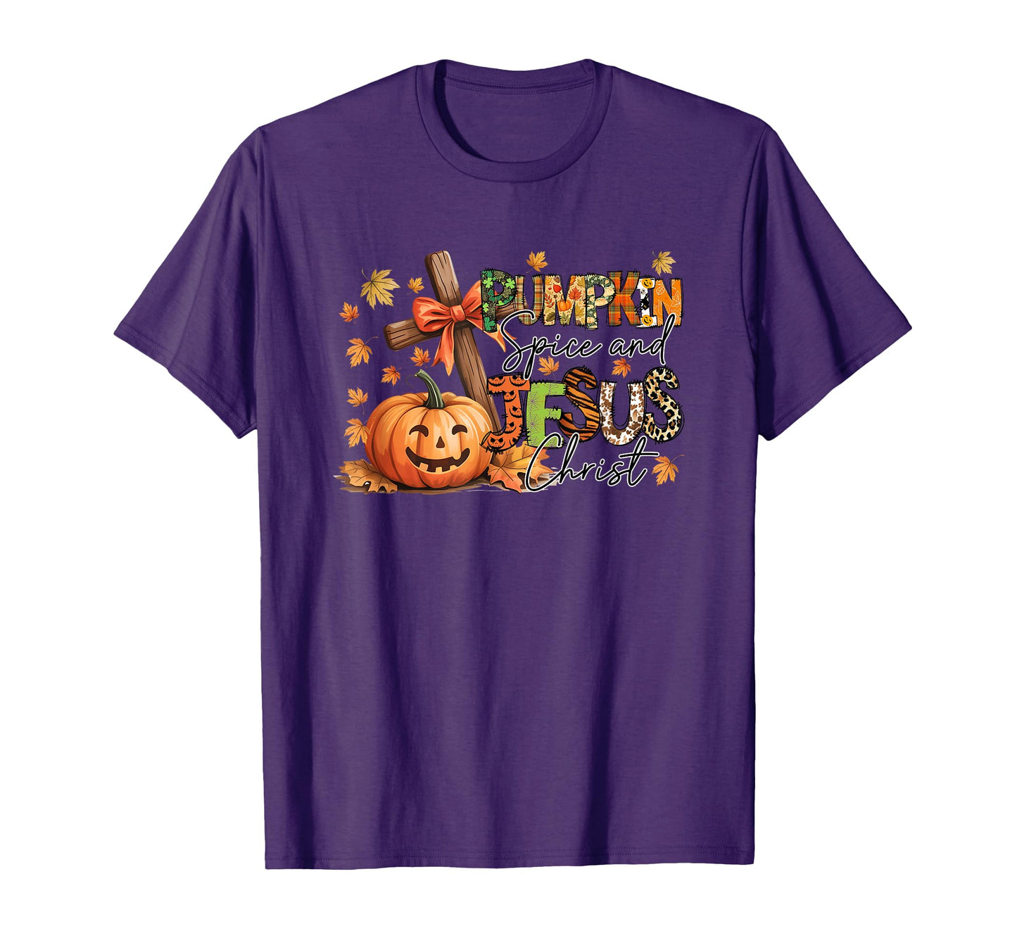 Pumpkin Spice and Jesus Christ Fall Vibes T-Shirt