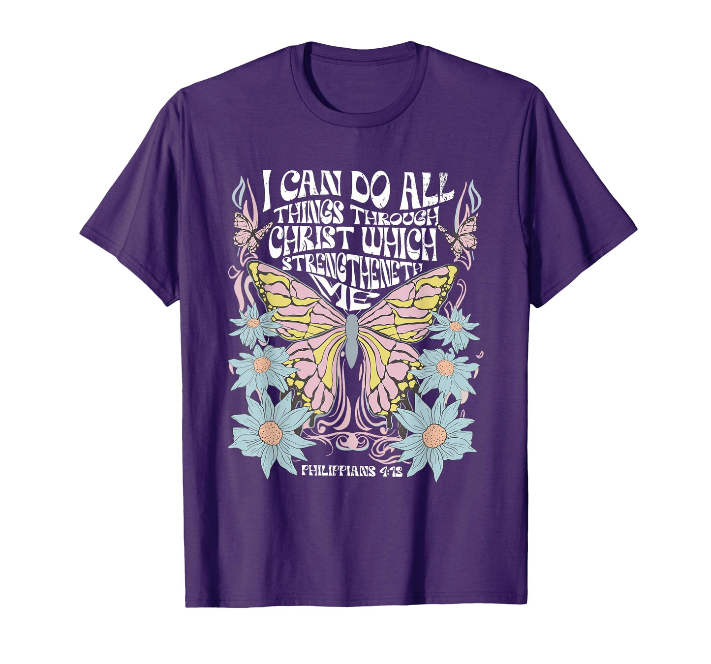 Christian Bible Verse I Can Do All Things Through Christ T-Shirt
