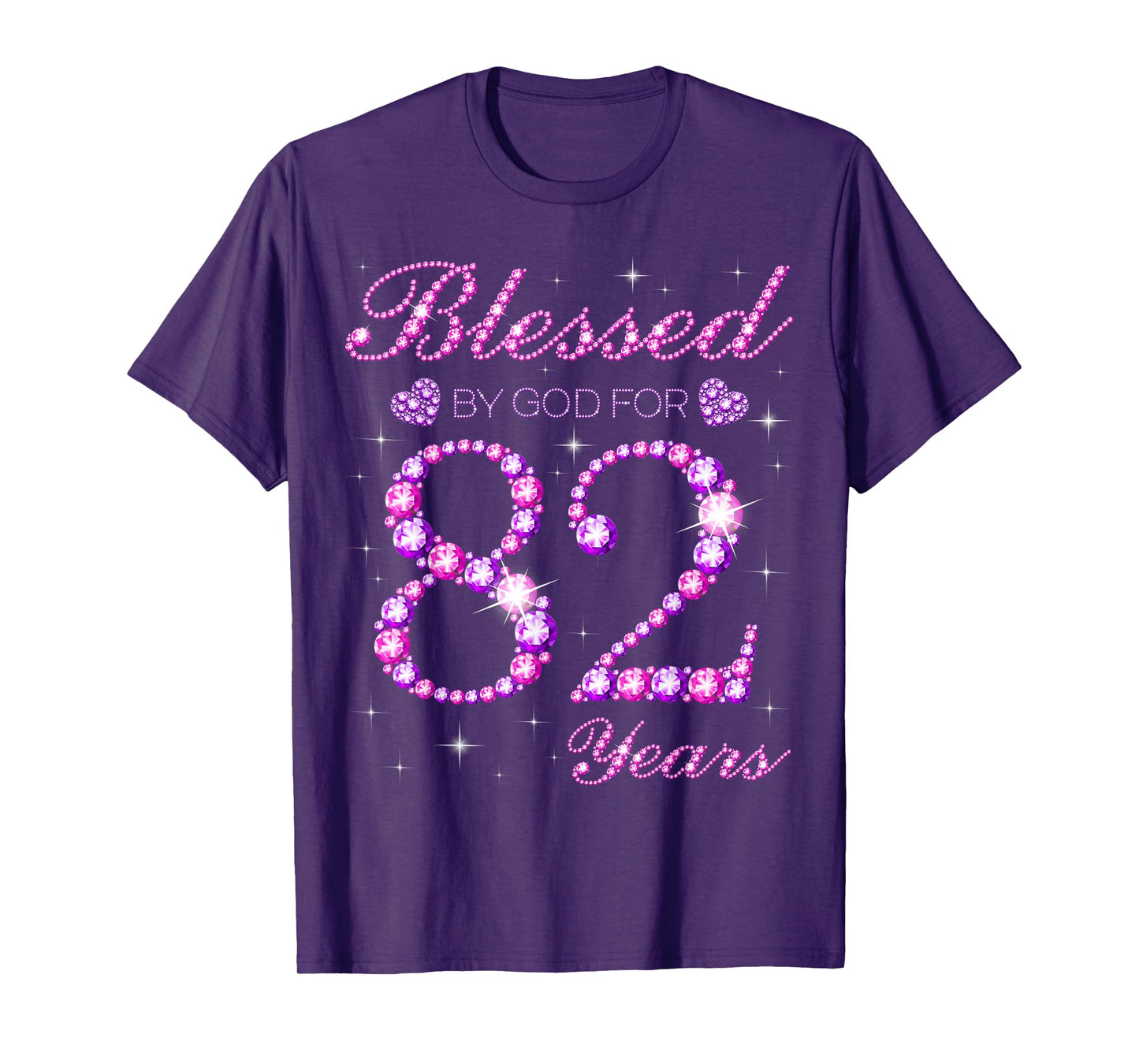 Blessed by God for 82 Years Old 82nd Birthday Party T-Shirt