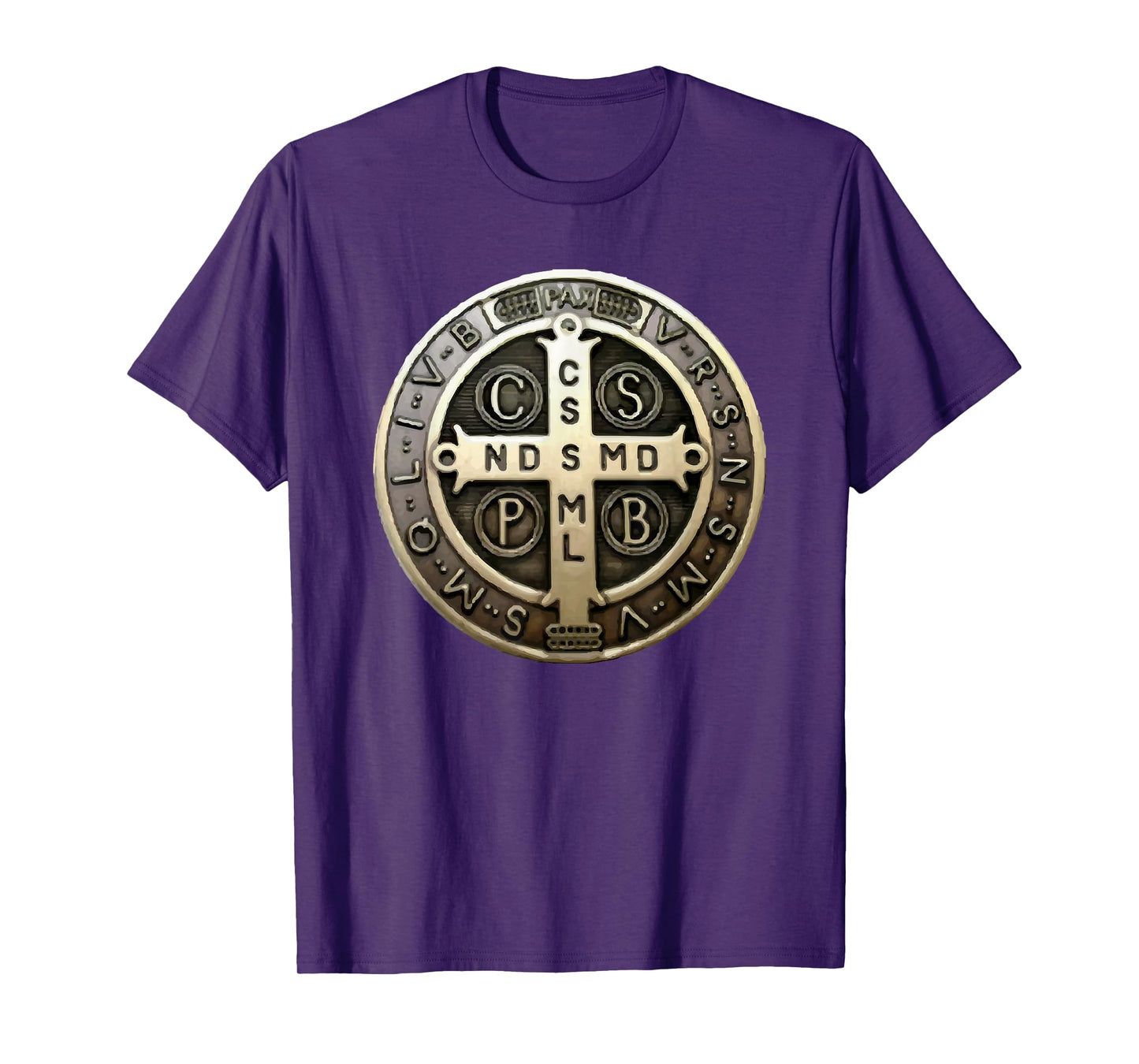 St. Benedict Medal Saint Benedict Cross Catholic Christian T-Shirt
