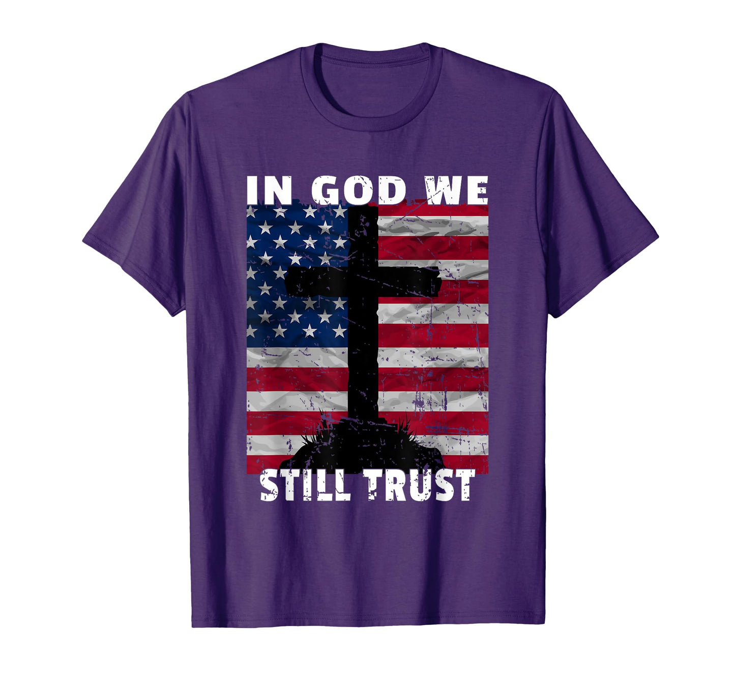 In God We Still Trust American Flag USA 250th Birthday Art T-Shirt
