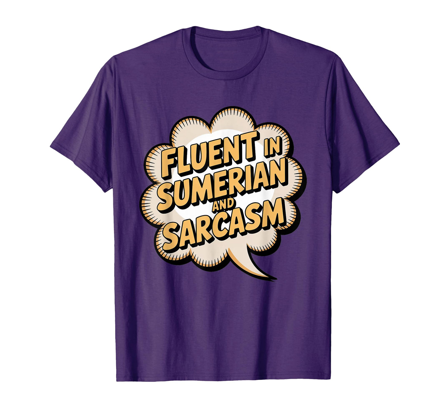 Fluent in Sumerian Sarcasm Enki Anunnaki Mythology Fan T-Shirt