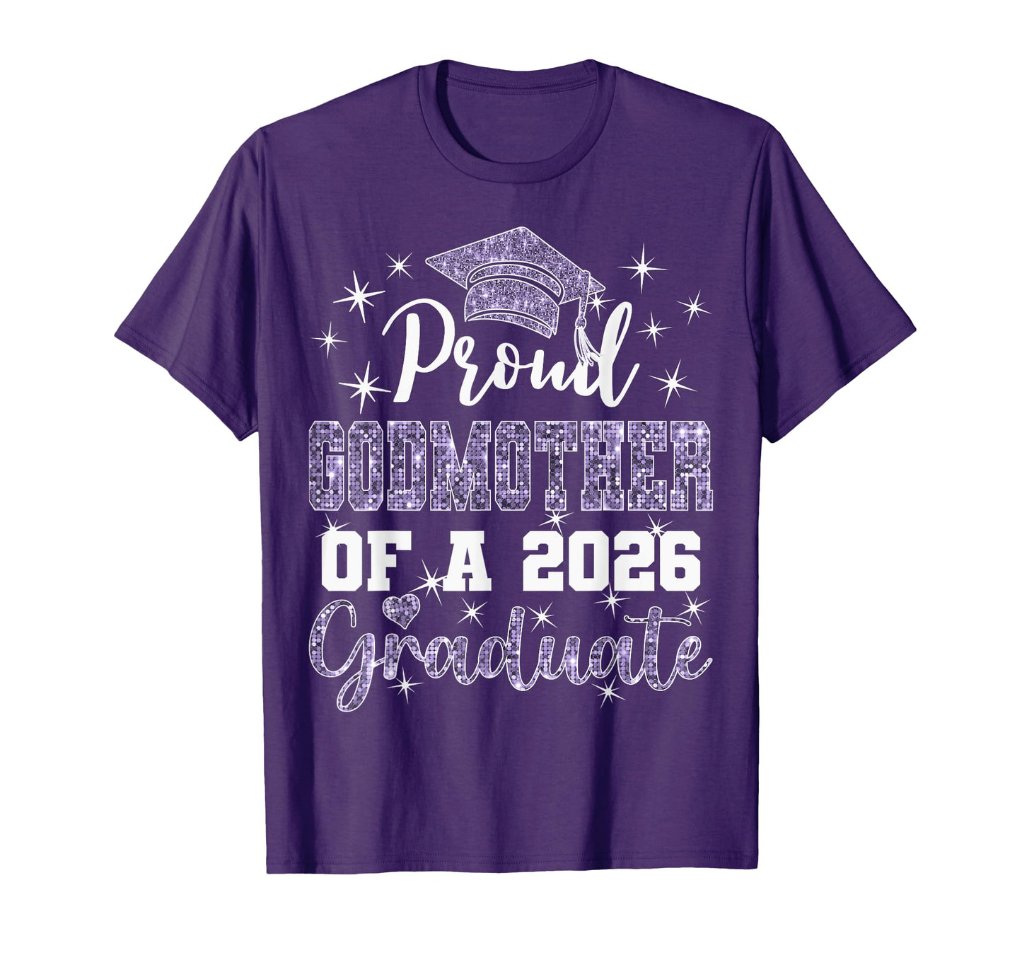 Super Proud Godmother of 2026 Graduate Graduation Family T-Shirt
