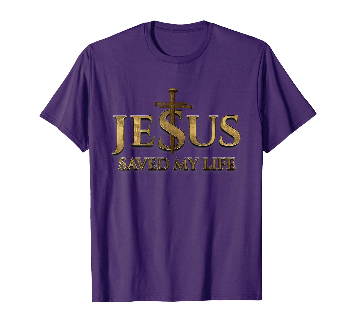 Jesus Saved My Life Christian Christ Faith Cross T-Shirt