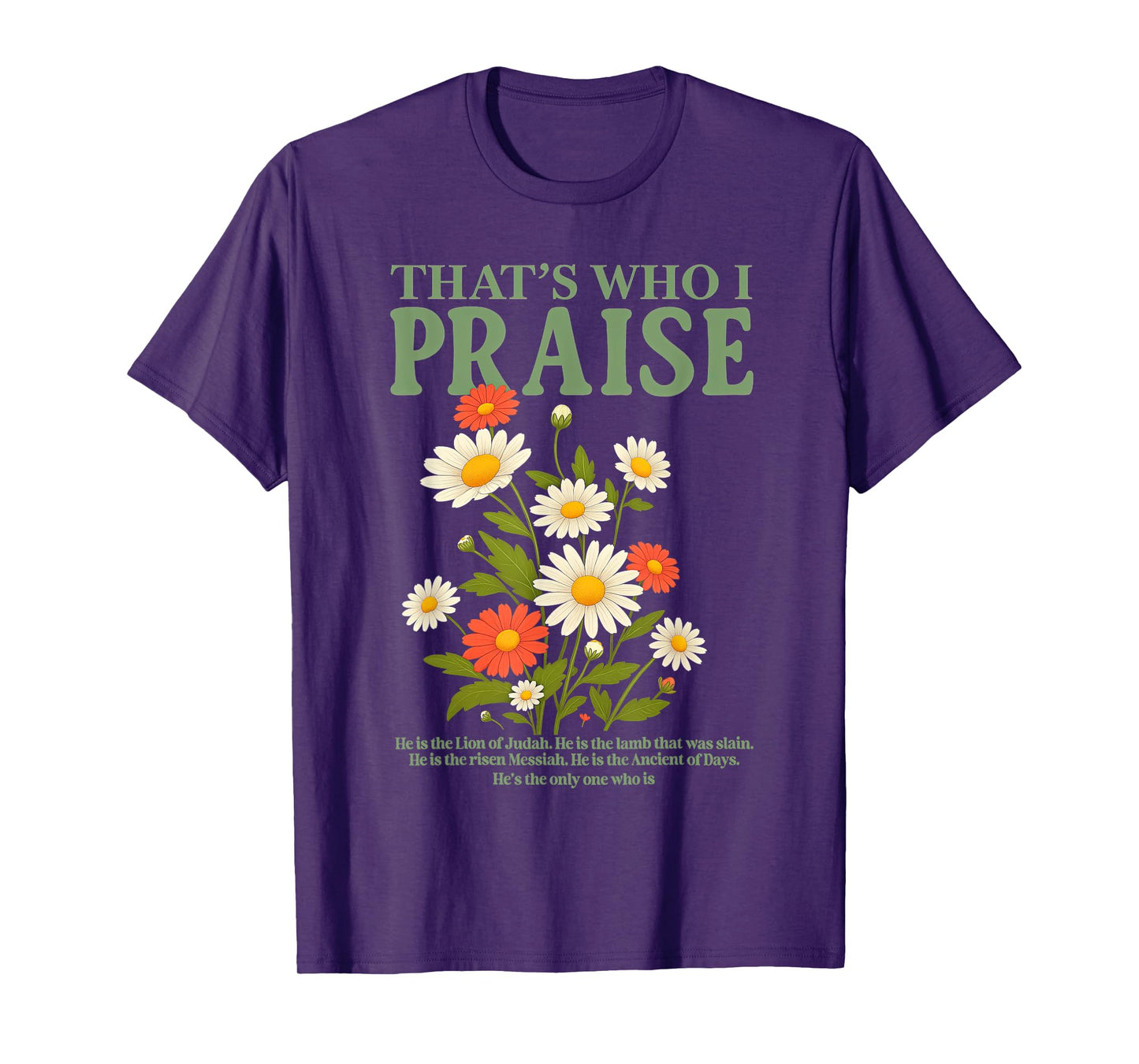 Brandon That's Who I Praise Jesus Christian Lake Merch T-Shirt