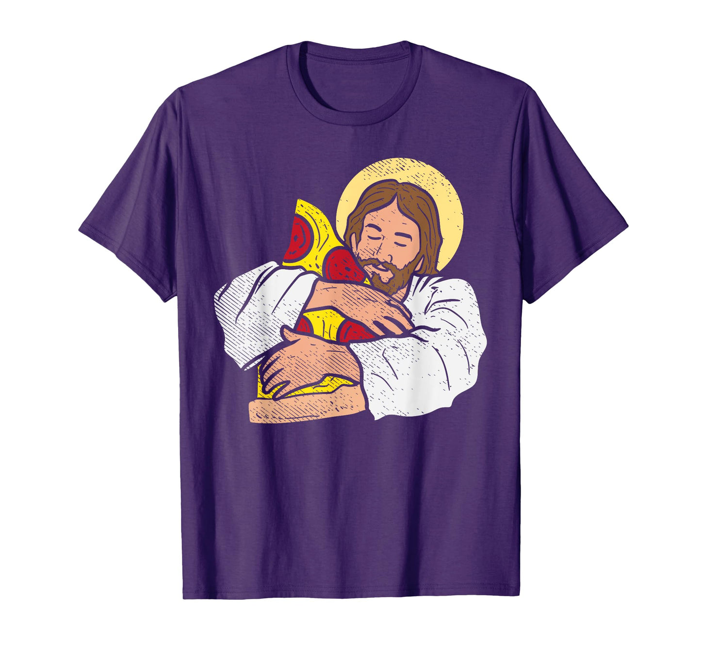 Food Lover Jesus Pizza Funny God Christ Snack Christian Gift T-Shirt