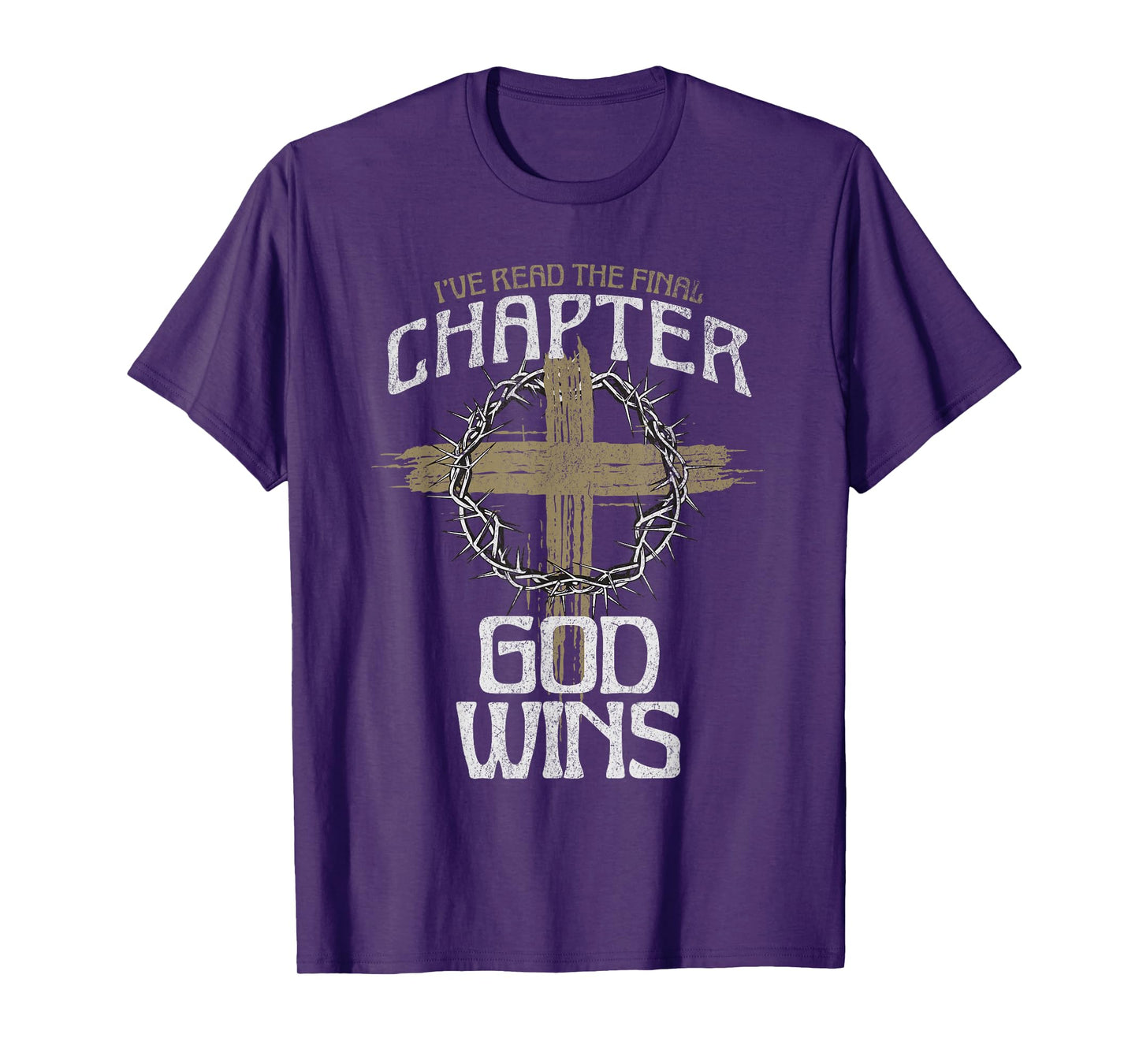 I've Read The Final Chapter God Wins Bible Christian Cross T-Shirt