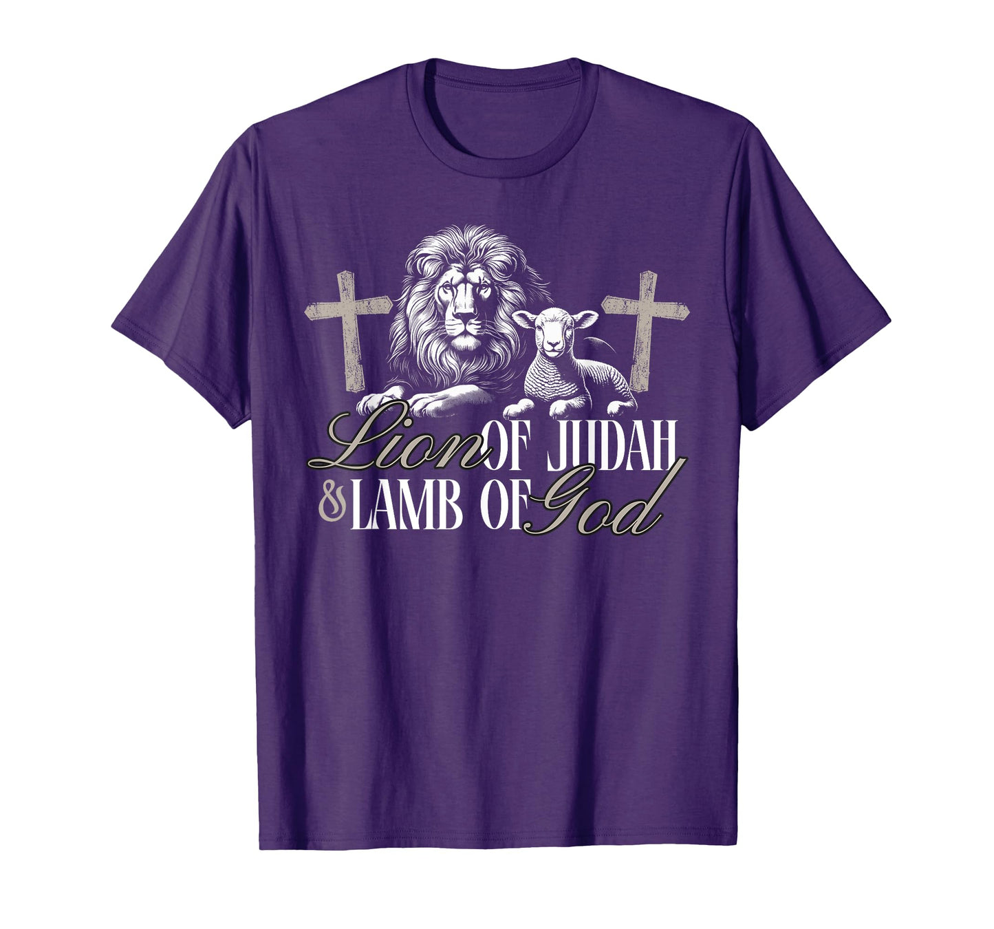 Lion of Judah and Lamb Of God - For Christians Followers T-Shirt